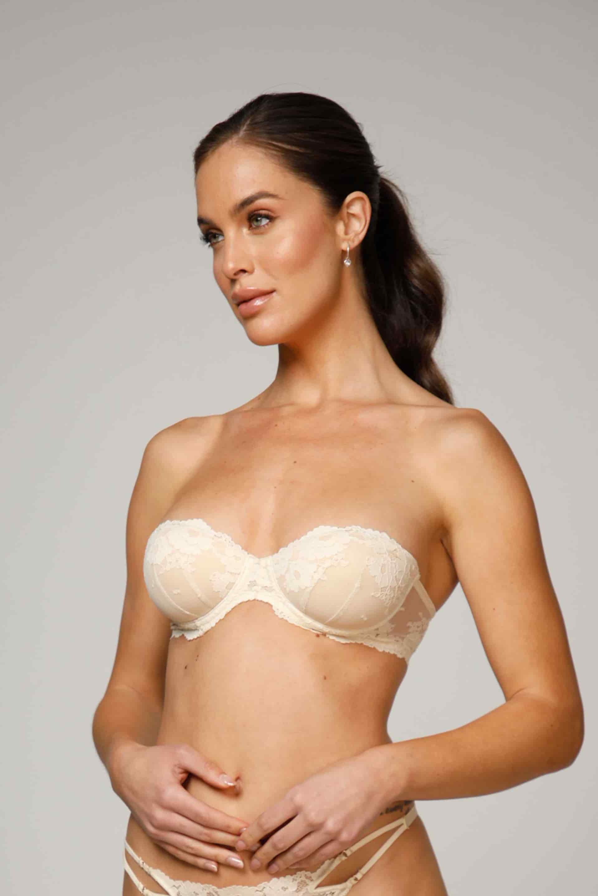 STRAPLESS ELLIPSE VOLVER MARFIL - miniatura 1
