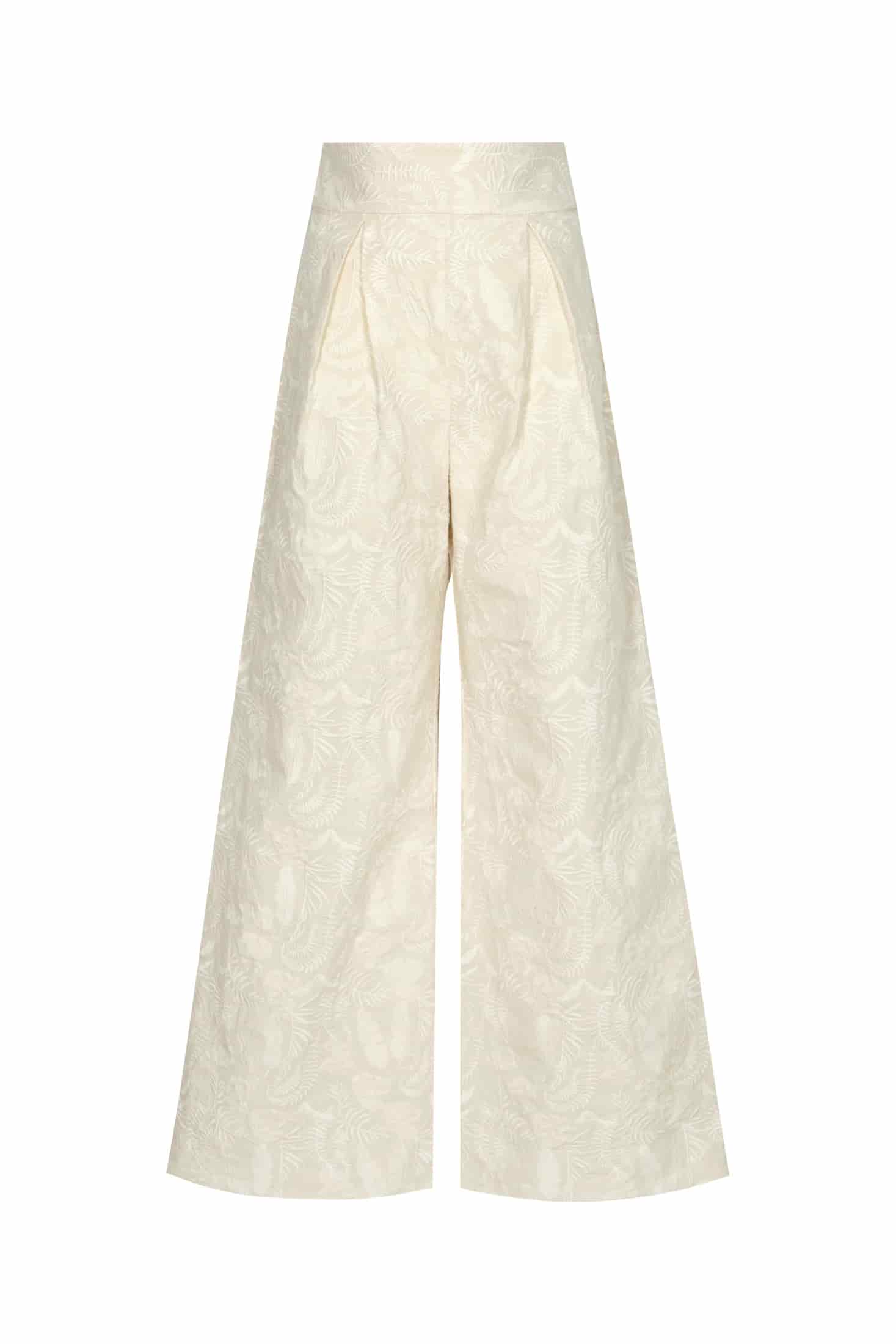 Fiol Canvas Embroidered Pants / Ecru - miniatura 2