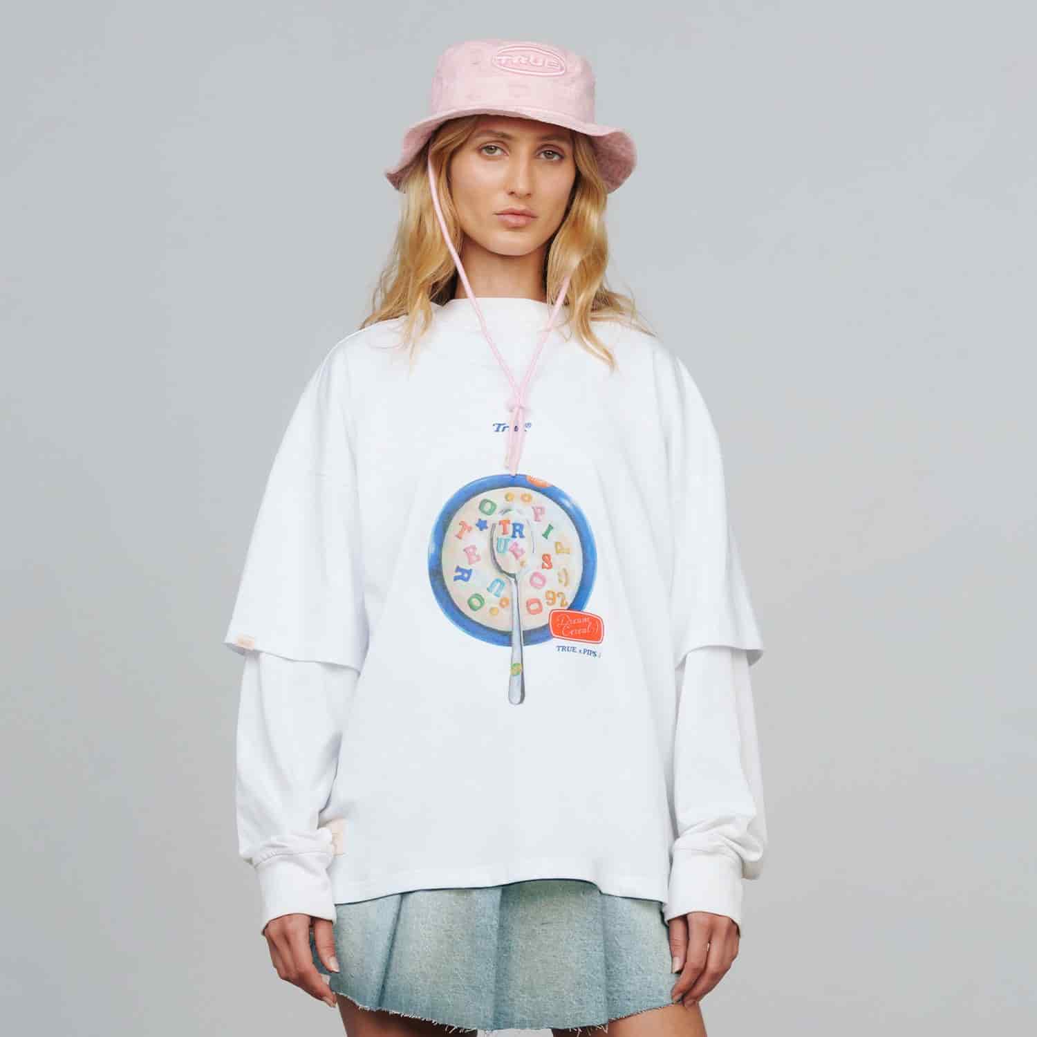 My Cereal Boxy Tee - White - miniatura 3