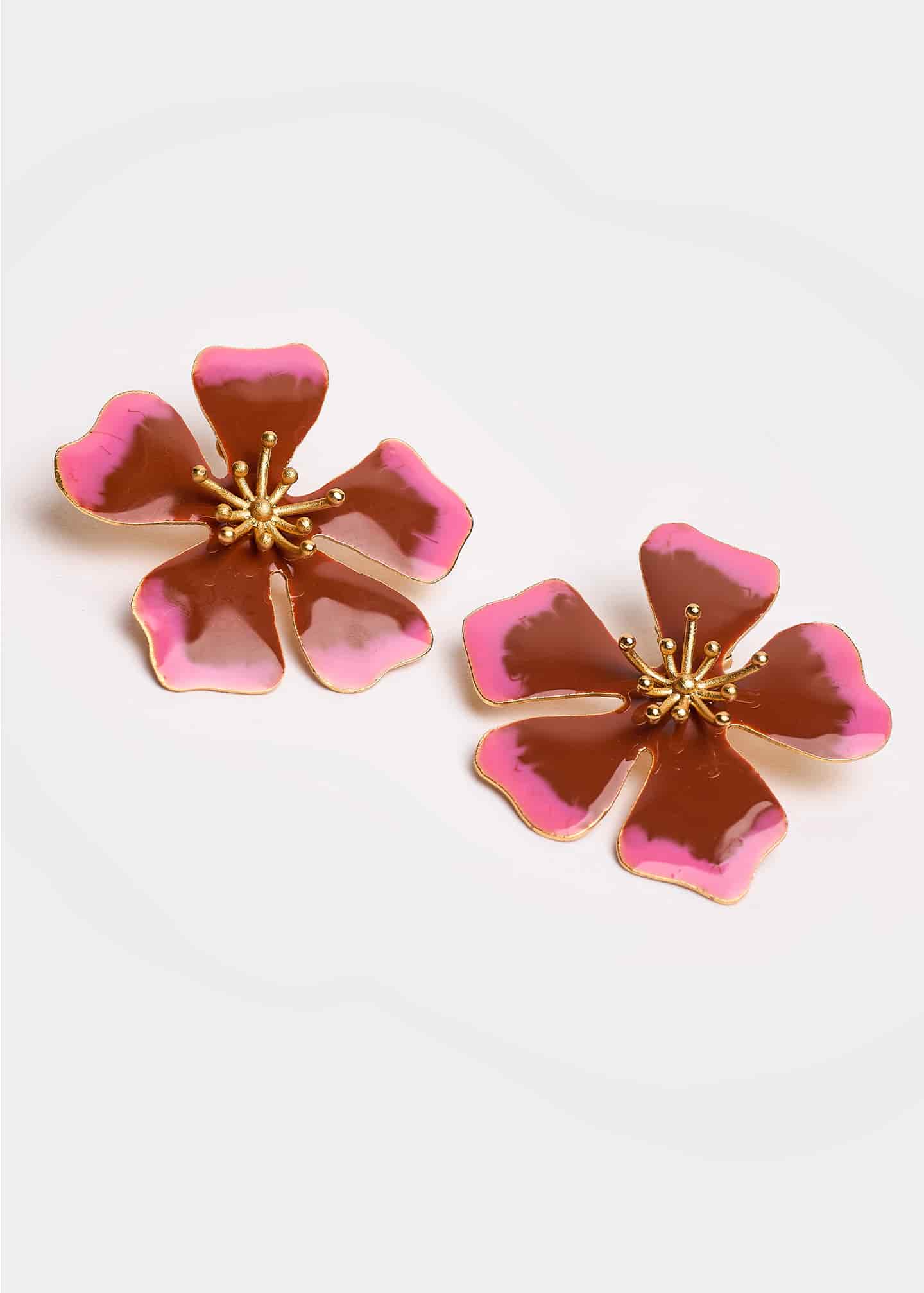 Aretes Aurora Maxi Terracota Swirl - miniatura 1