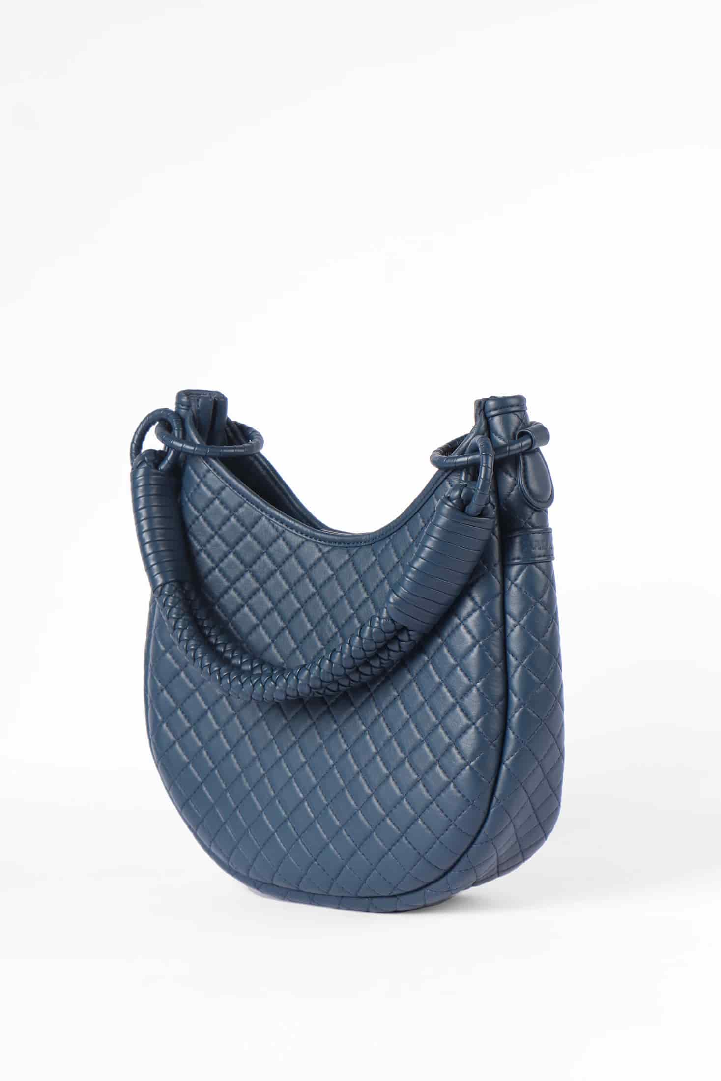 Saddle Shoulder Bag, Navy Blue - miniatura 4