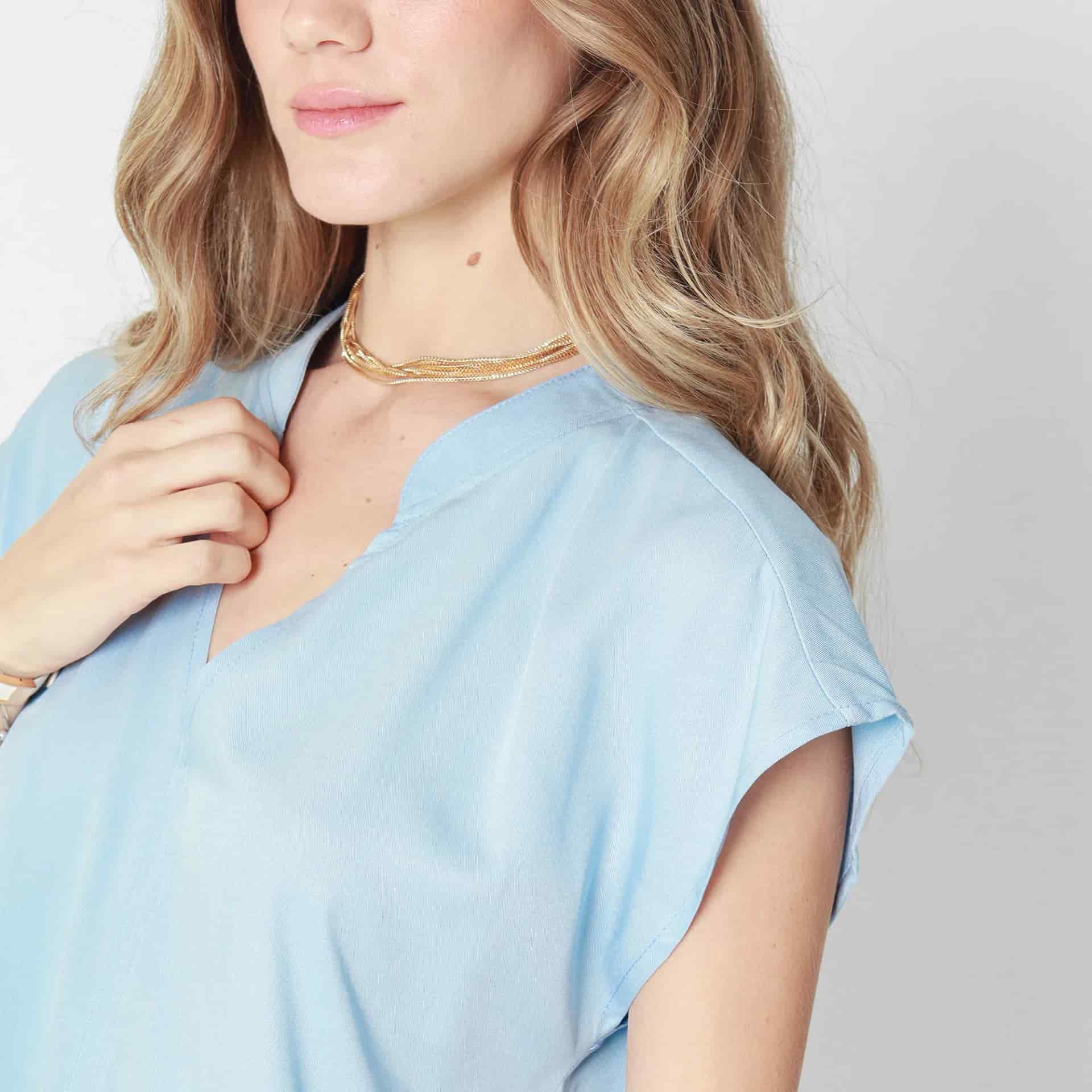 Blusa Cuello Neru Manga Corta - miniatura 5