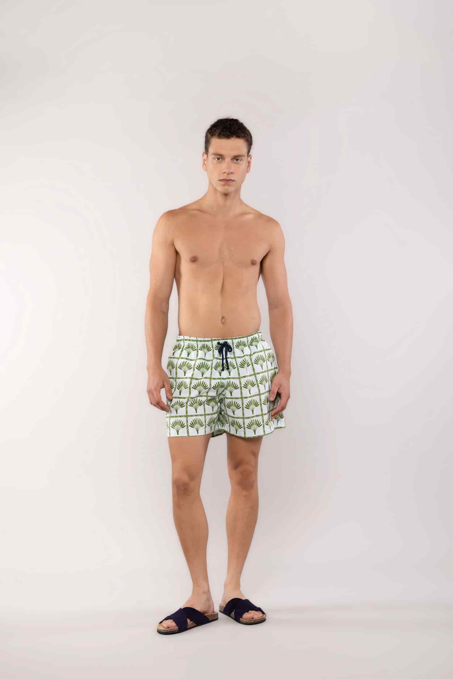 Men's green palmar swim trunk - miniatura 3