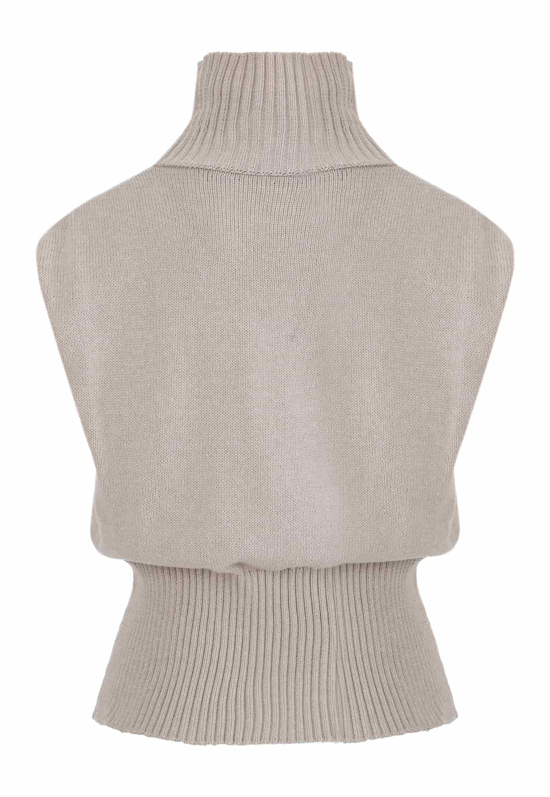 RIB WAIST KNITTED TOP - miniatura 8