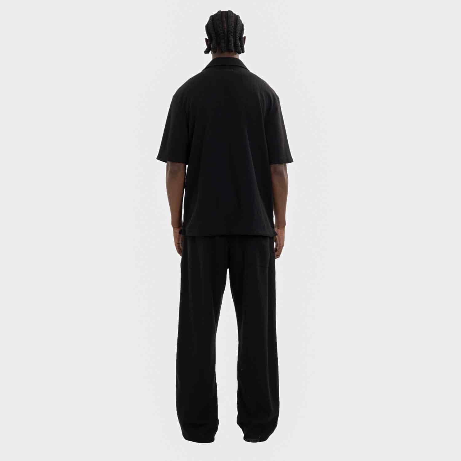 Relaxed Short Sleeve Shirt Black - miniatura 9