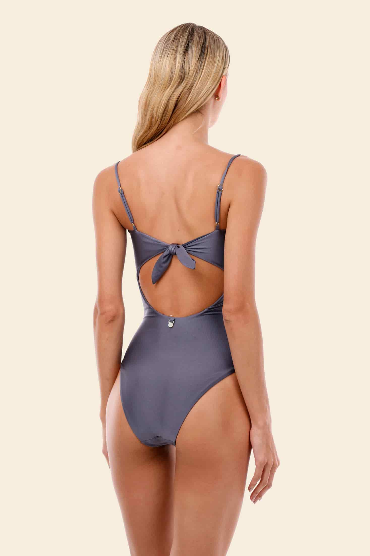 Gray Blue Wavelet One Piece - miniatura 2