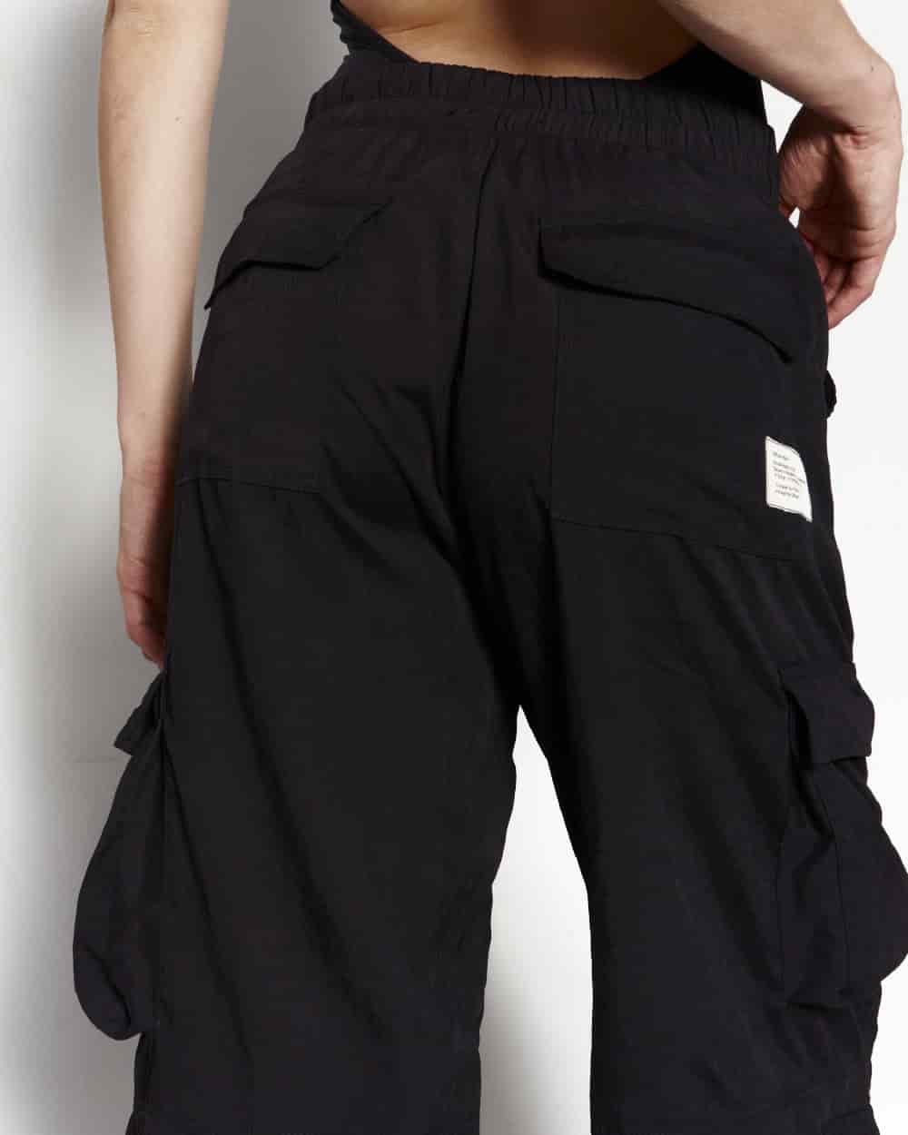 BLACK PARACHUTE PANTS - miniatura 5