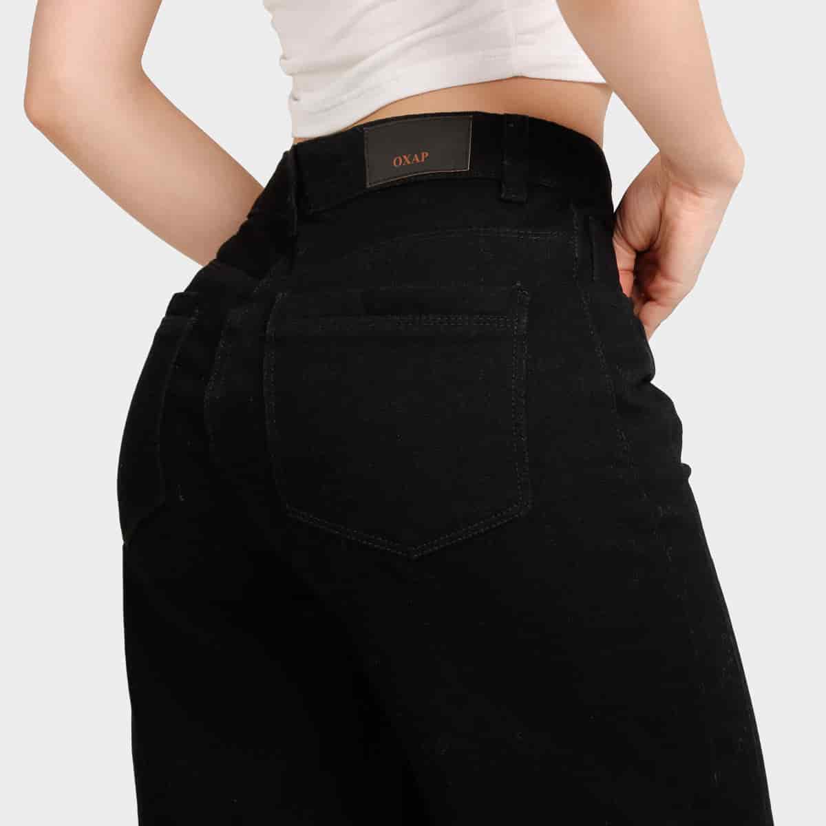 Jean Straight  Ax-2990 Negro - miniatura 3