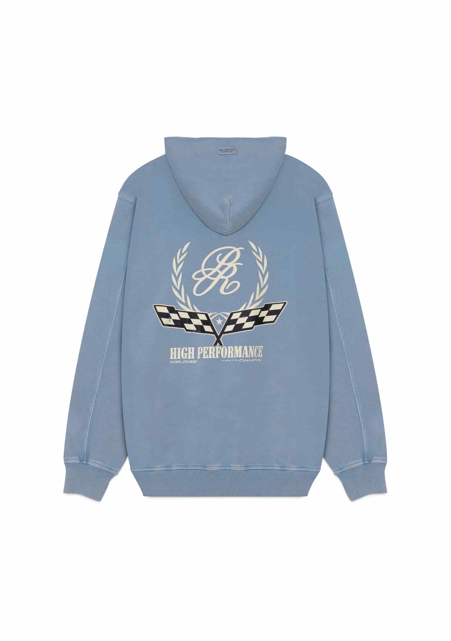 Overdrive Washed Blue Hoodie - miniatura 1
