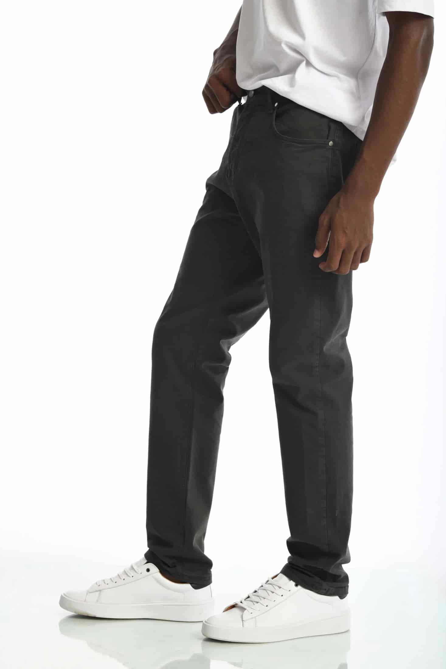 Pantalón Classic Dril 5 Bolsillos Gris Oscuro - miniatura 6