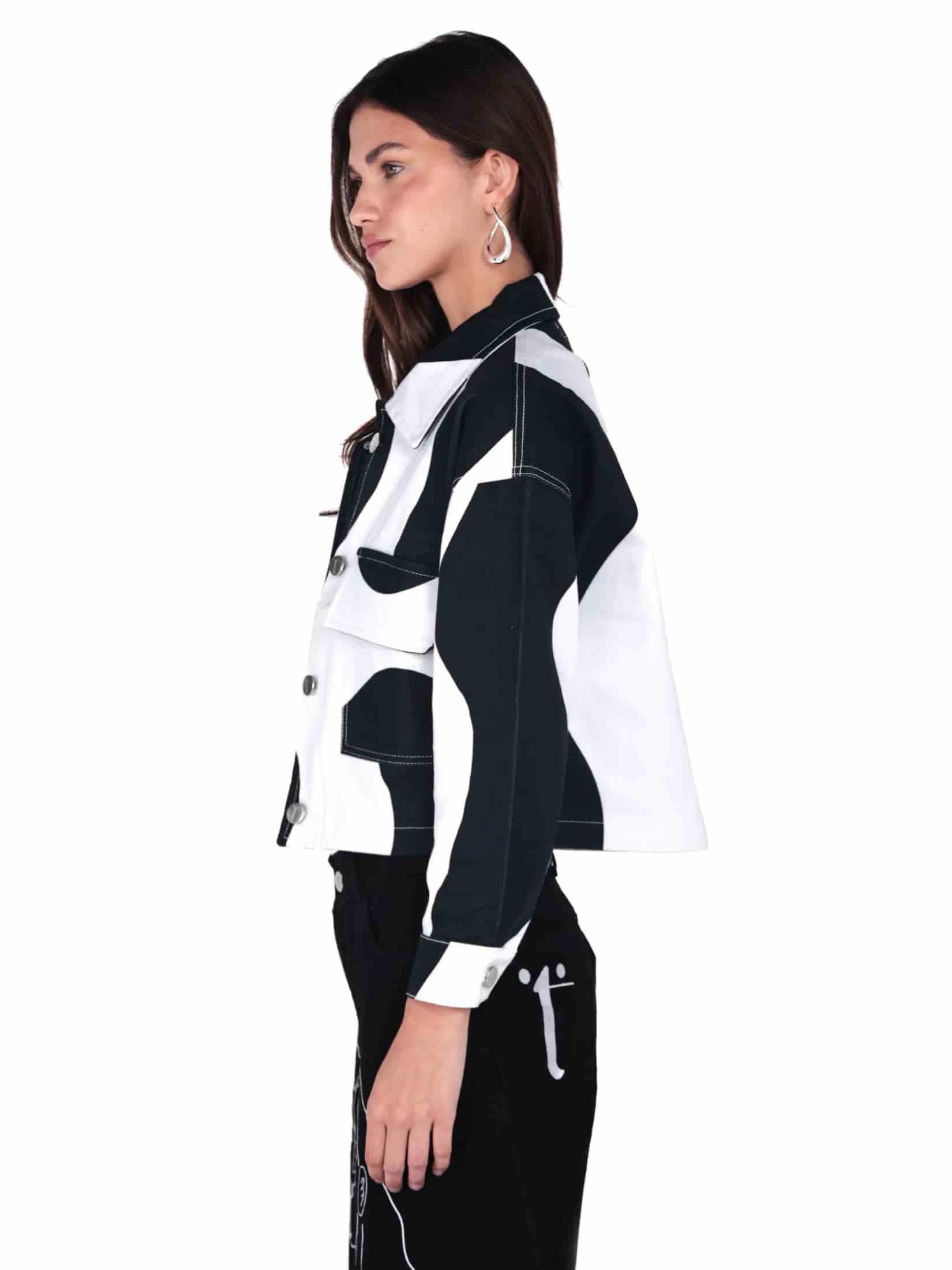 Chaqueta Pasado Blanco y Negro - miniatura 5