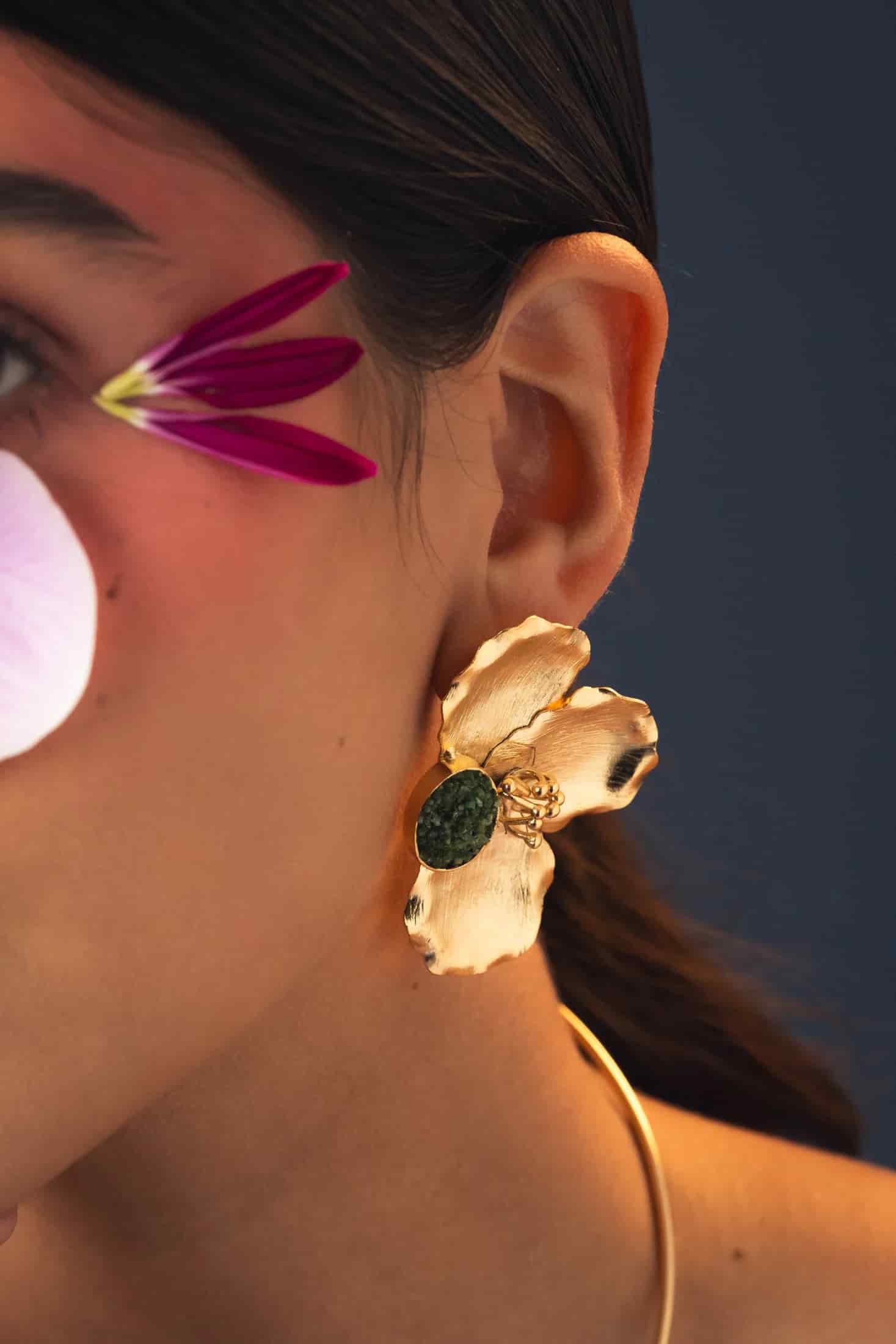 Aretes Flor Origen - miniatura 4