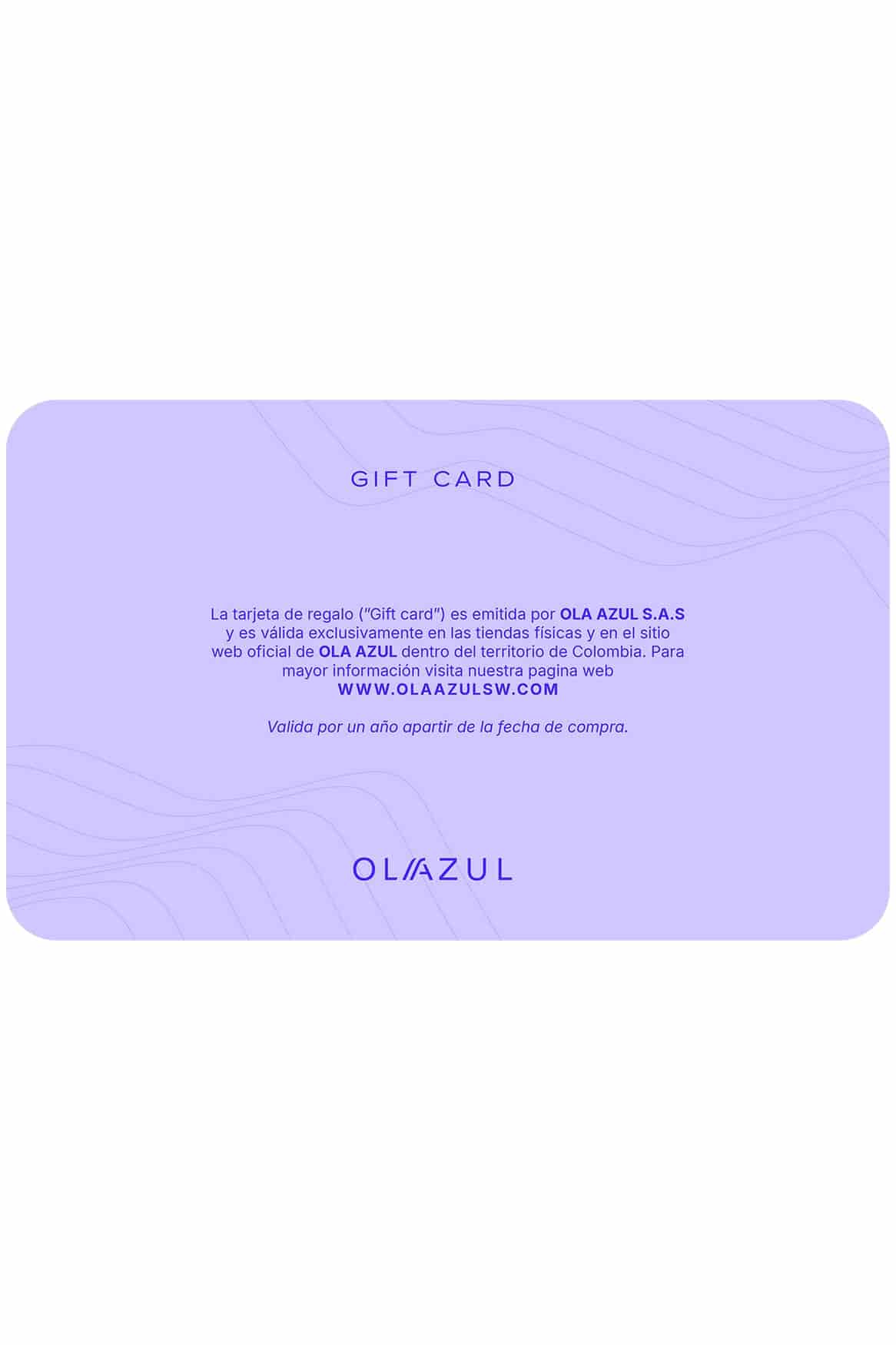 Gift Card Digital Ola Azul - miniatura 2