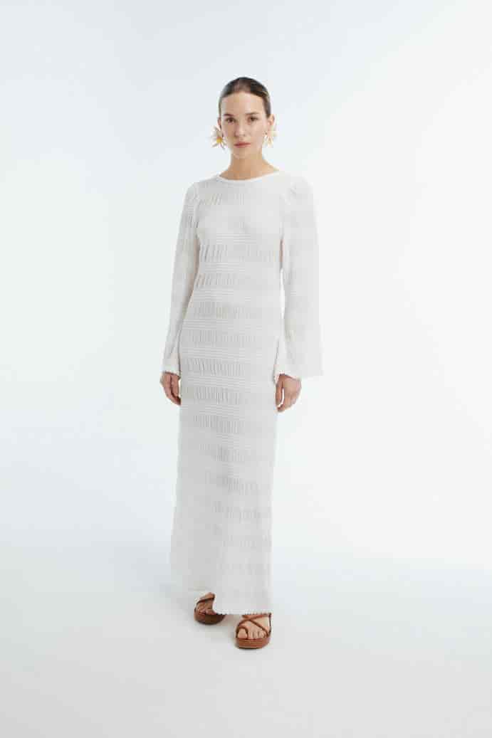 CABANA MAXI DRESS WHITE - miniatura 1
