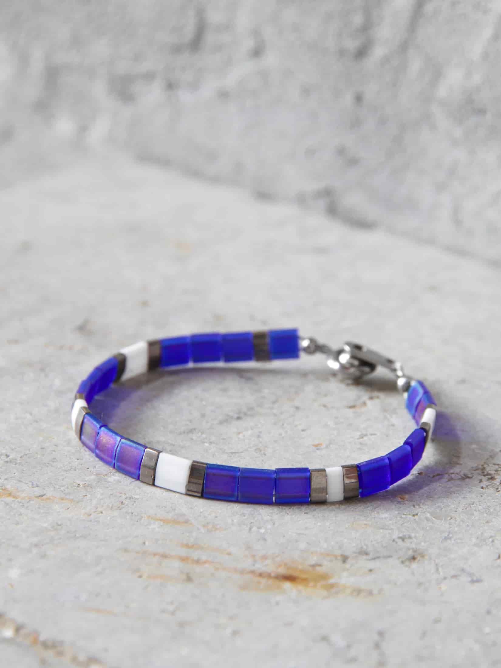 Brazalete Miyuki Tila Glaciar 5mm - miniatura 1