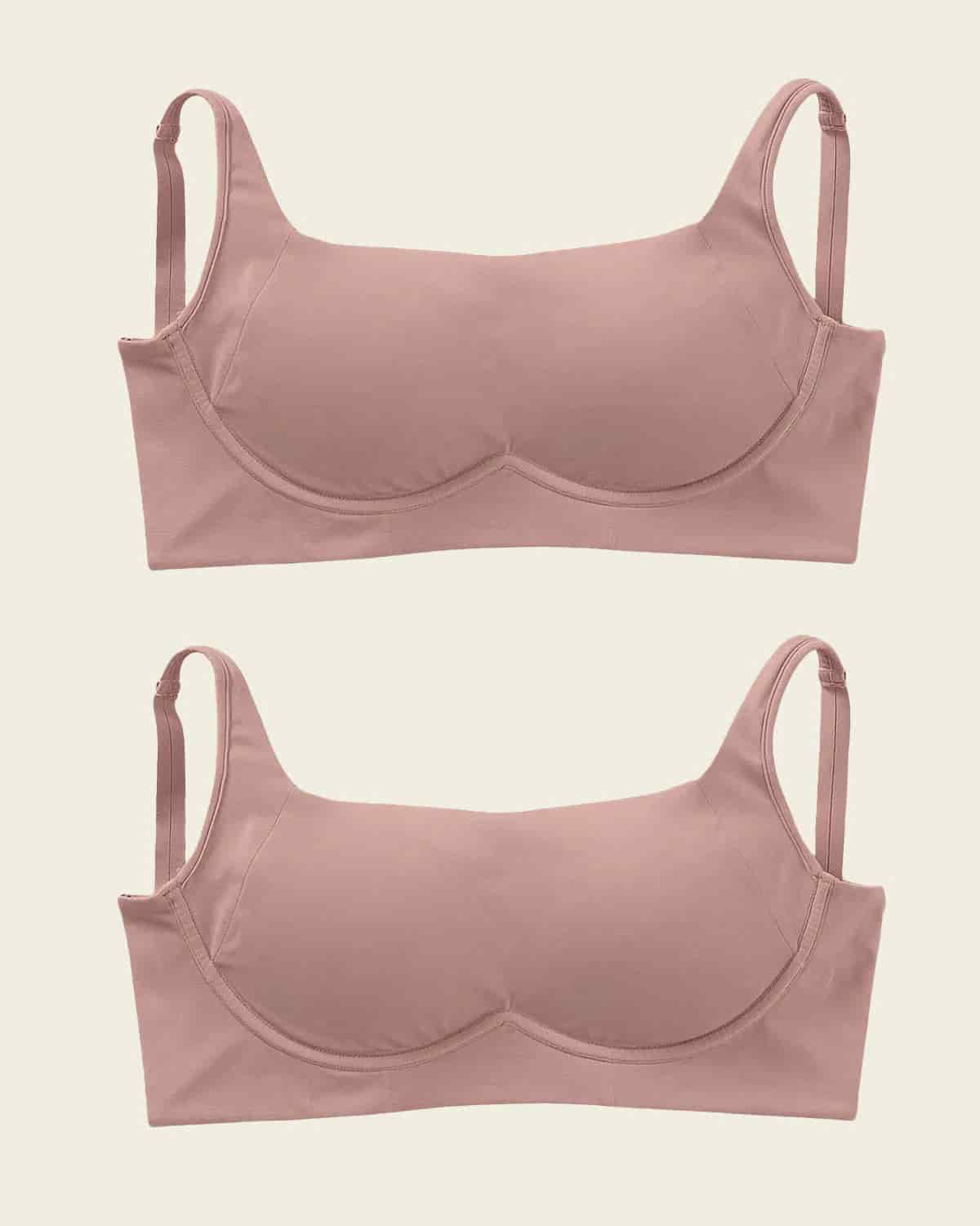 2-Pack Everyday Wireless Support Bras - miniatura 1