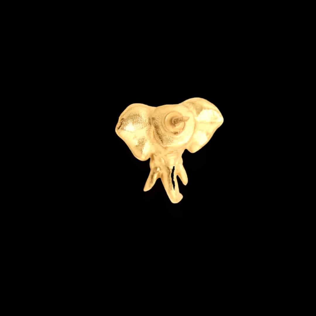 Pin cabeza de elefante - miniatura 2