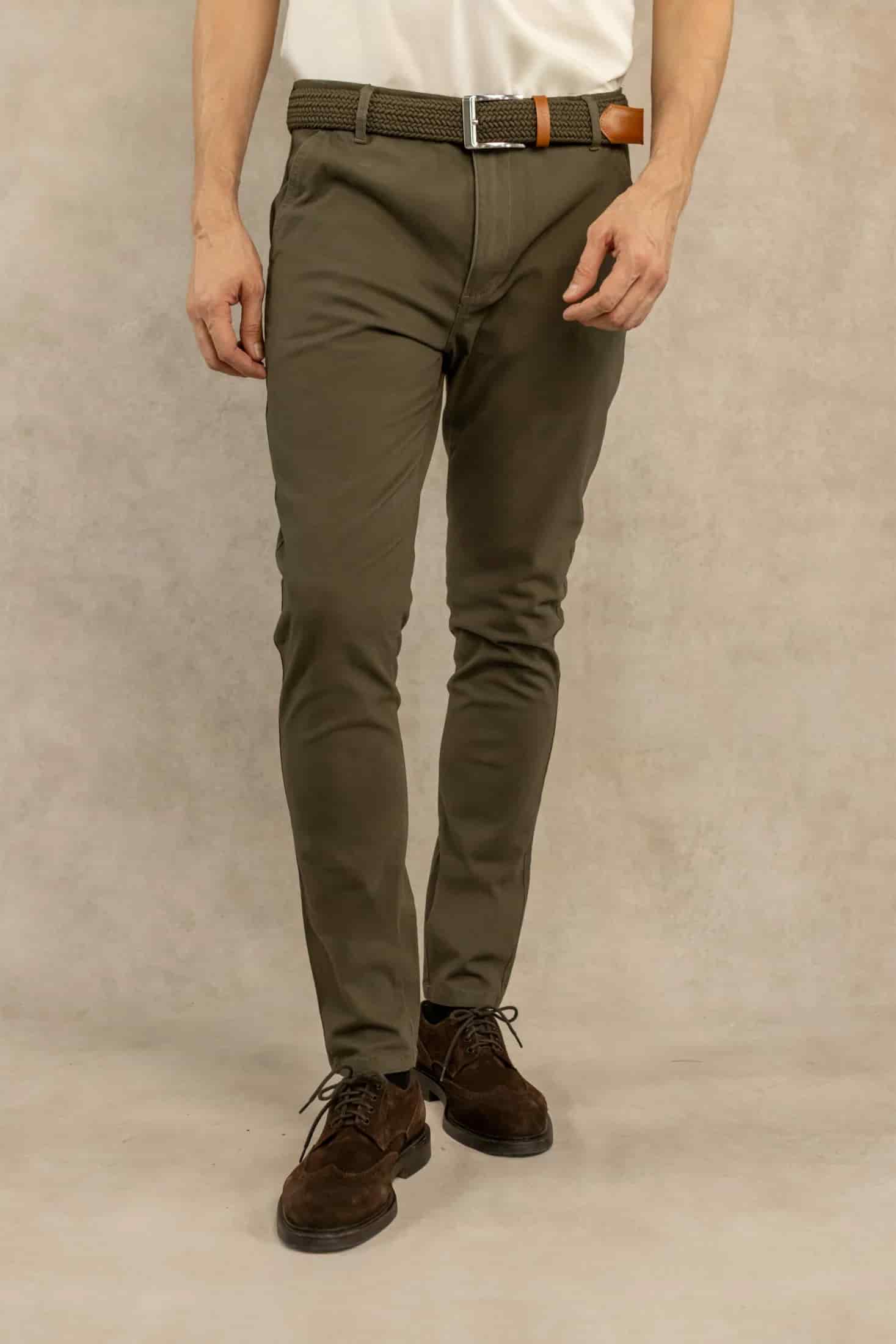 Pantalon Elastico Verde Militar - miniatura 4