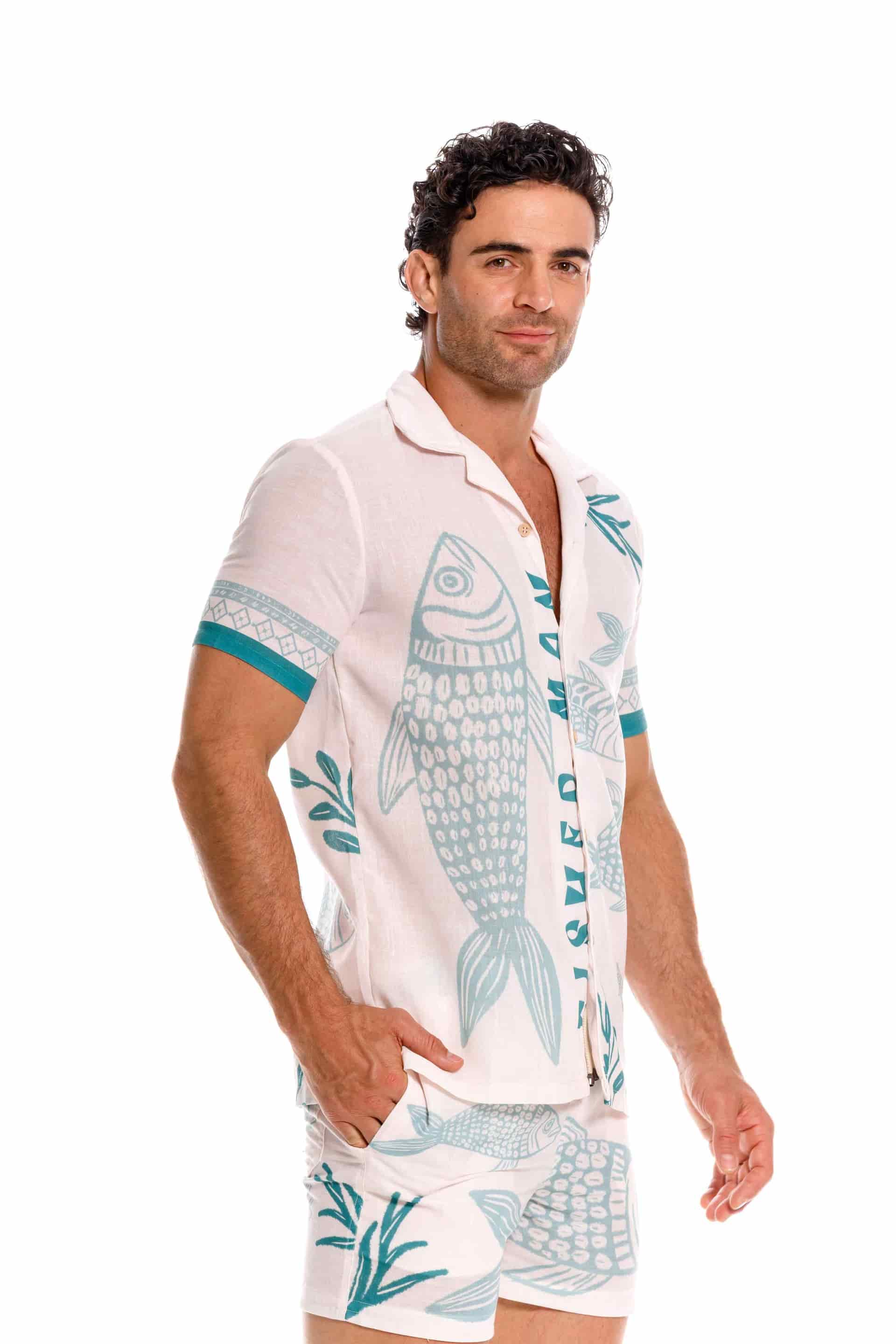 Camisa Hombre Fisherman Menta - miniatura 1