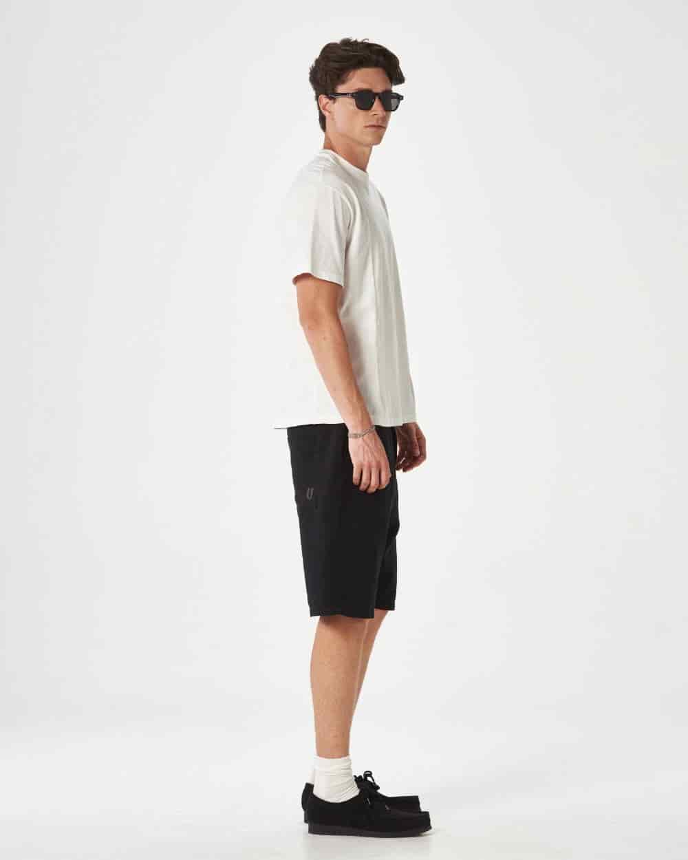 BLACK STATIONARY SHORTS - miniatura 5
