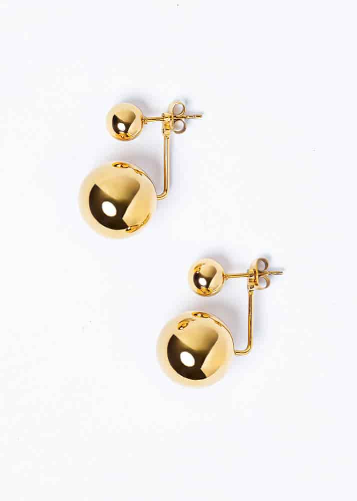 Aretes Maxi Saka Rosado - miniatura 2