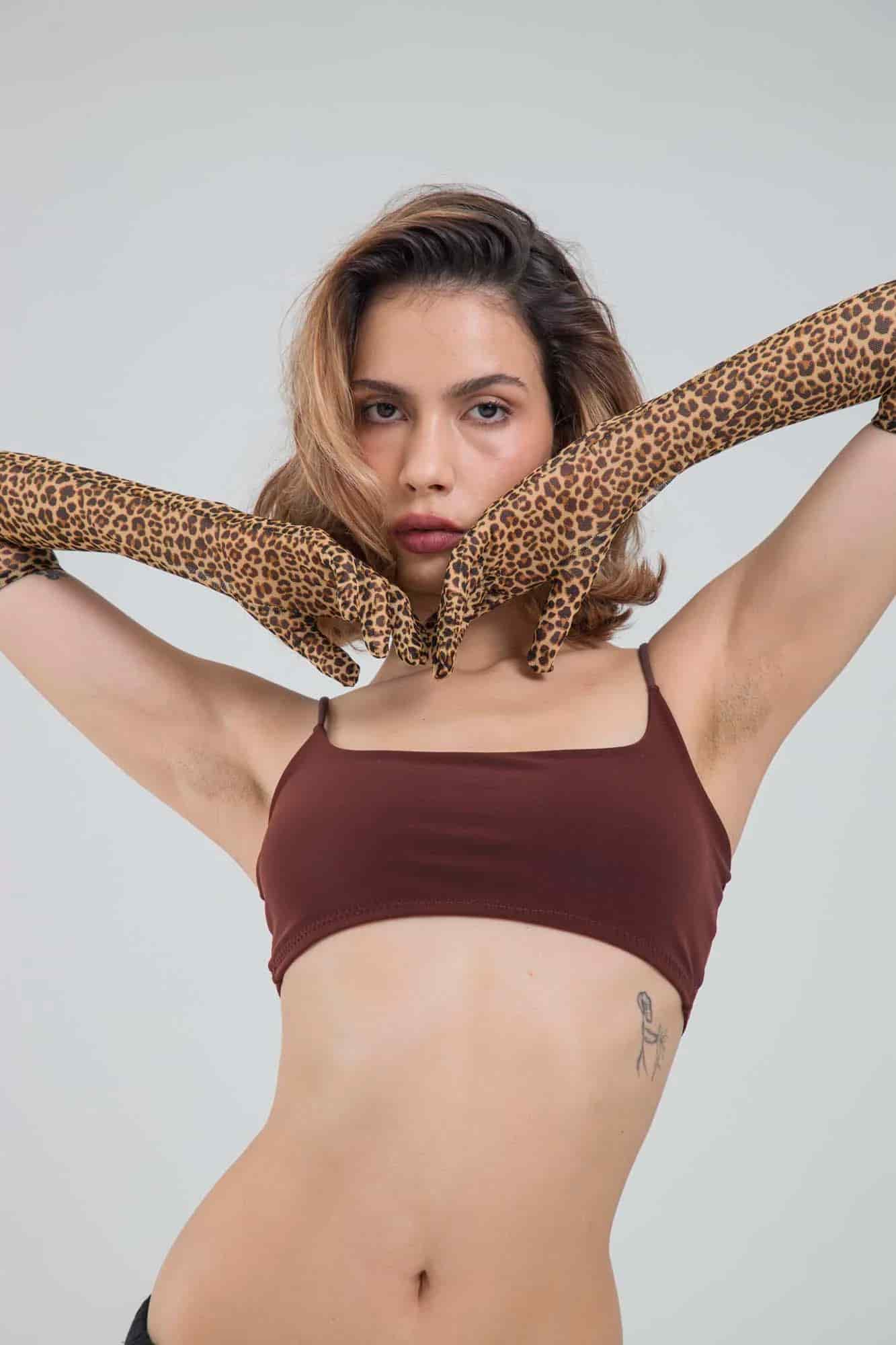 LEOPARD MESH GLOVES - miniatura 9