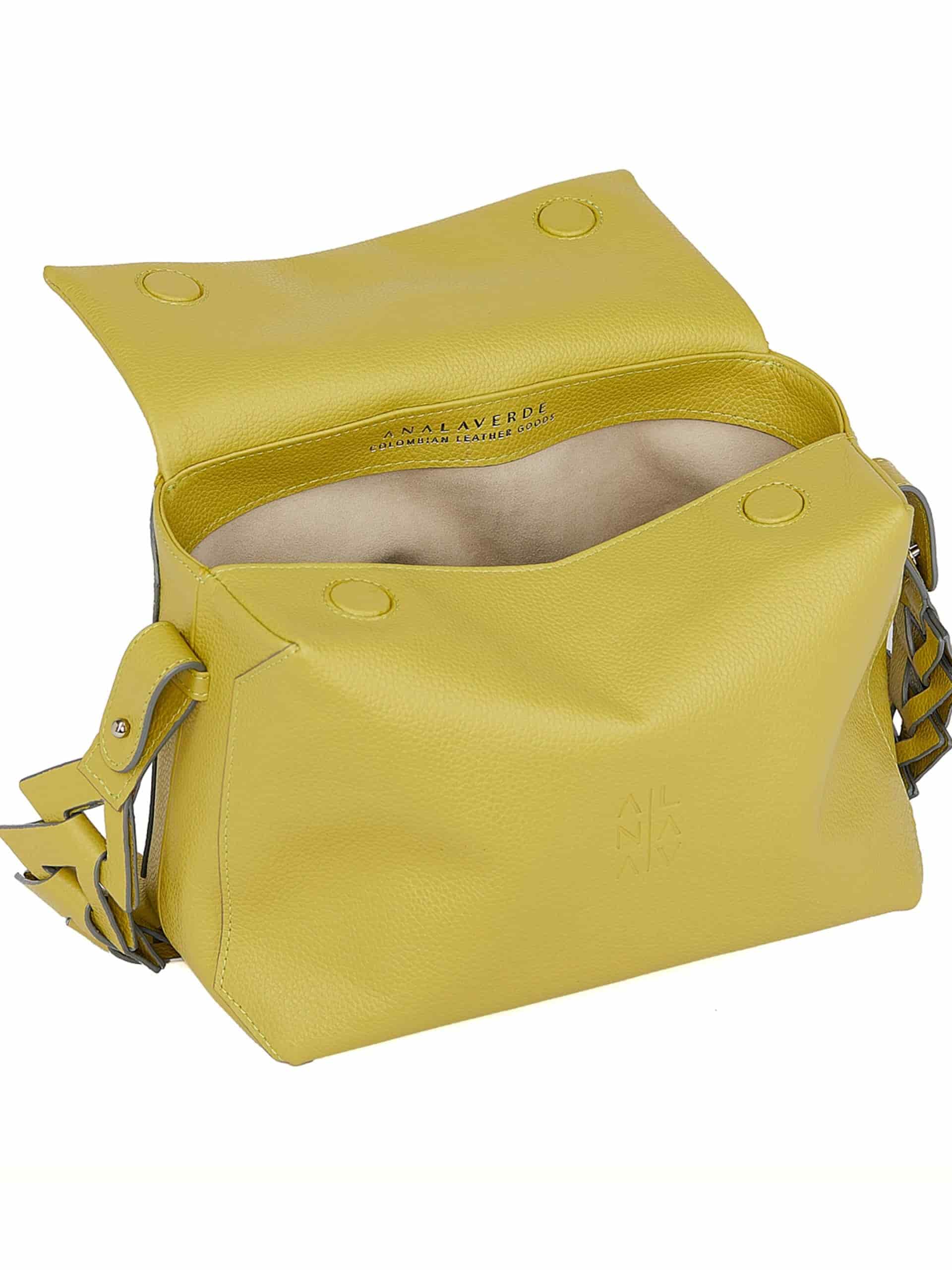 Ana Soft hobo bag verde limoncello - miniatura 3