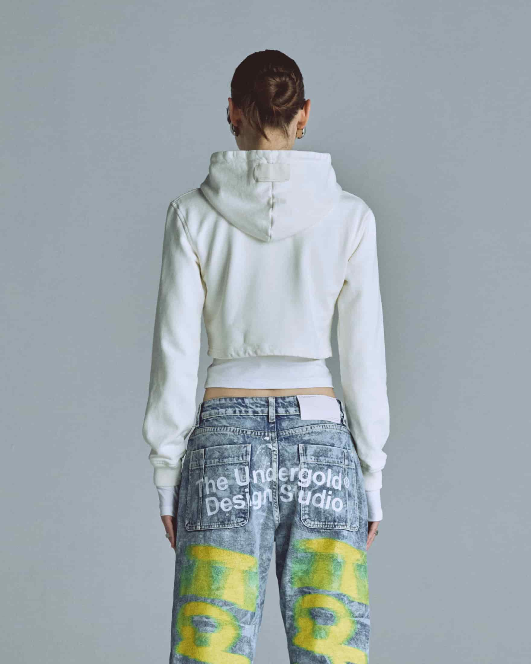 W Echoes Tremor Slim Fit Hoodie White - miniatura 7