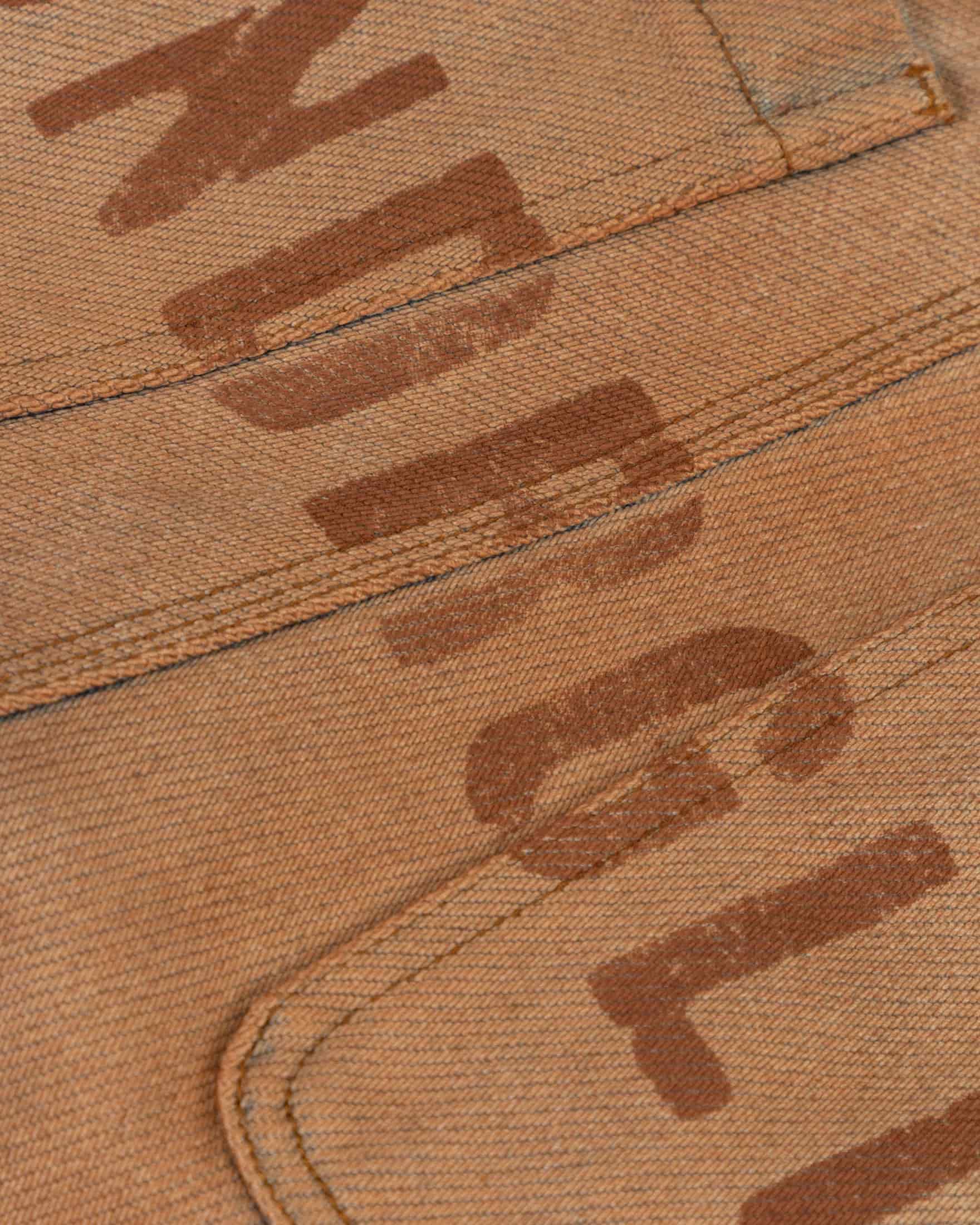 Spring UNDRGLD Zip Up Wide Jeans Brown - miniatura 4