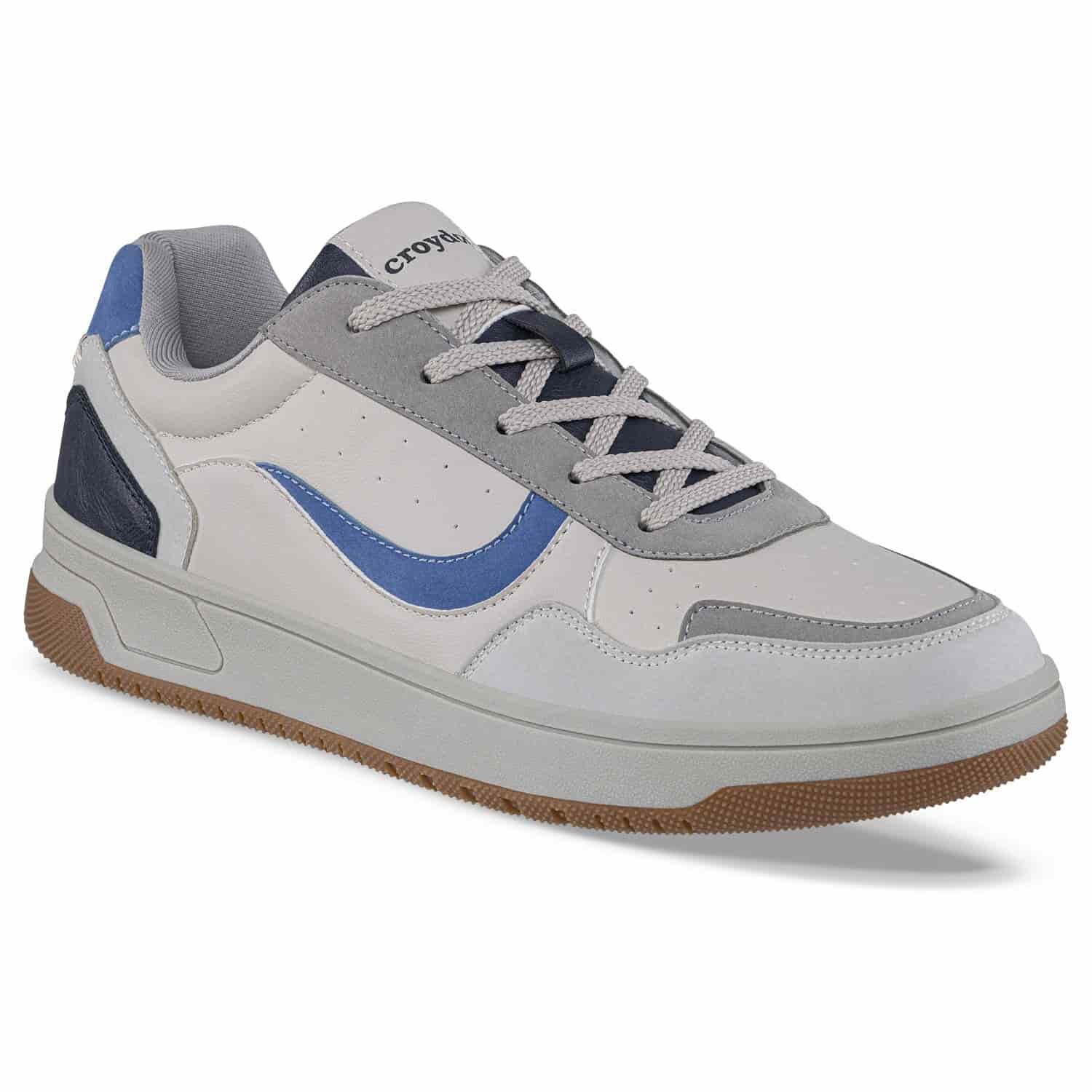 Tenis Urbanos Vonog Gris-Azul Croydon Para Hombre - miniatura 1