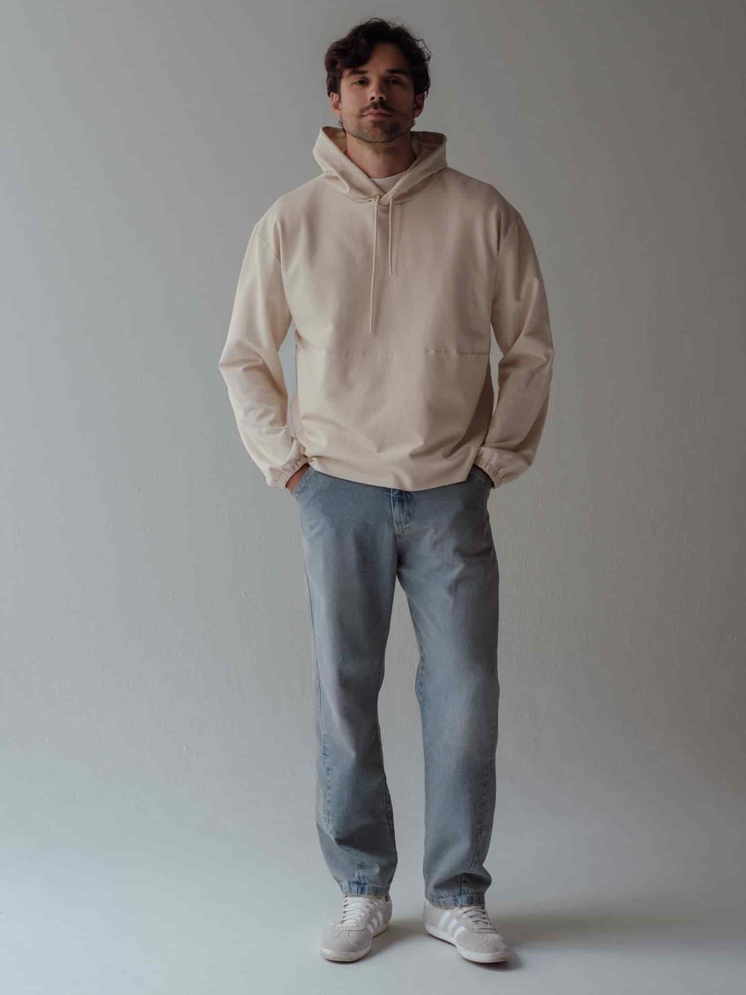 CUT CLEAN HOODIE - SEA SALT - miniatura 2