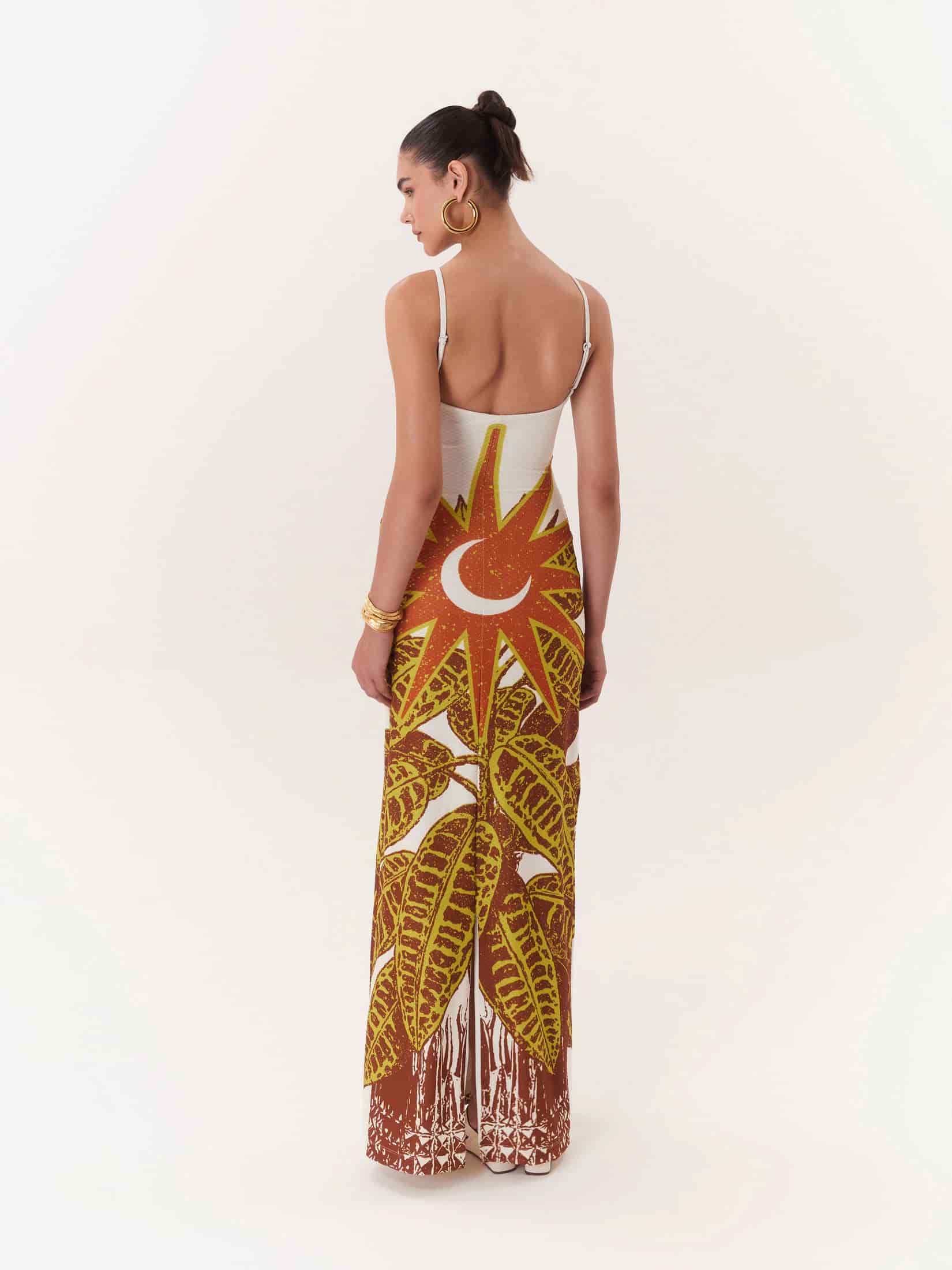 Maxi Dress Solar - Café - miniatura 3