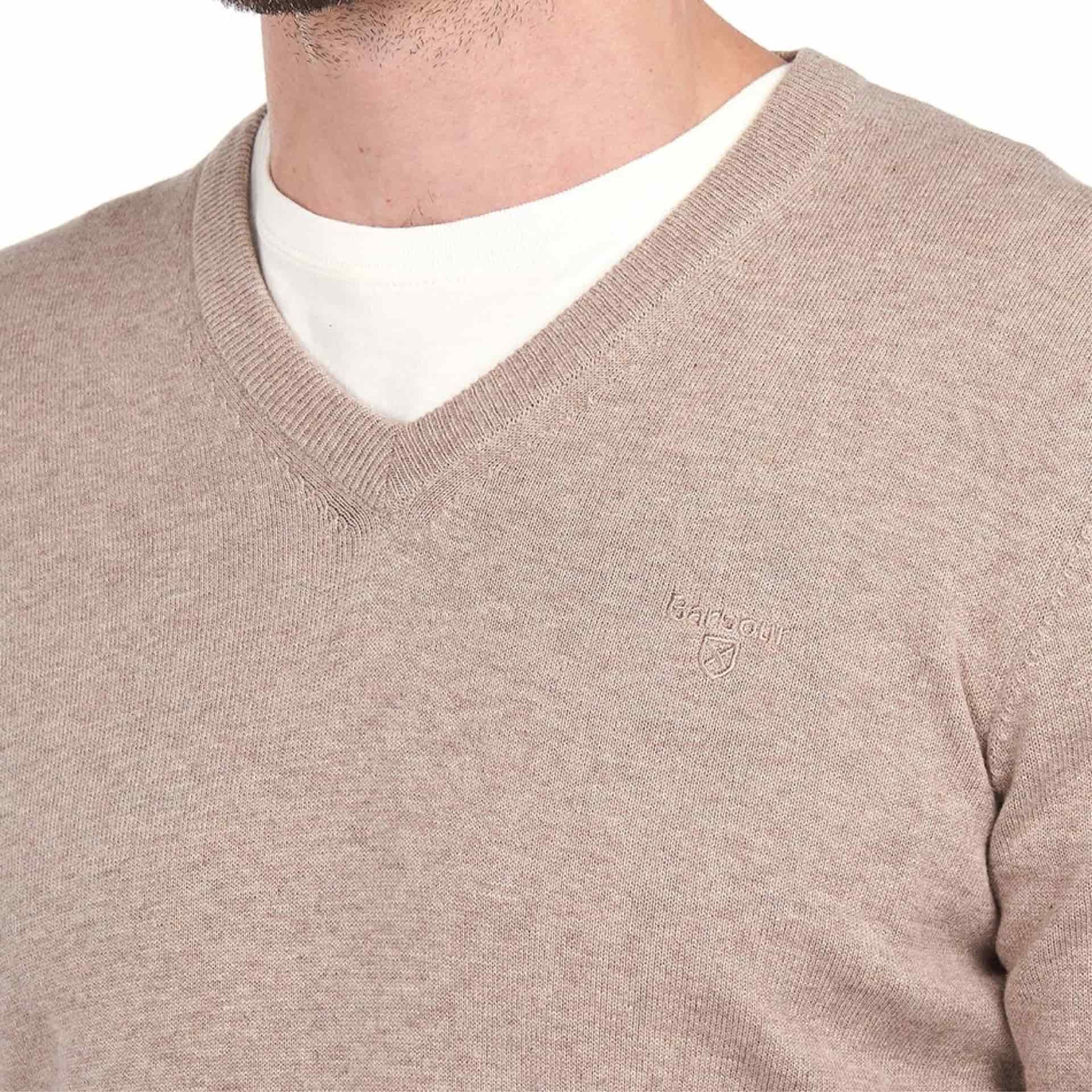 Pima Cotton V-Neck Jumper - miniatura 5