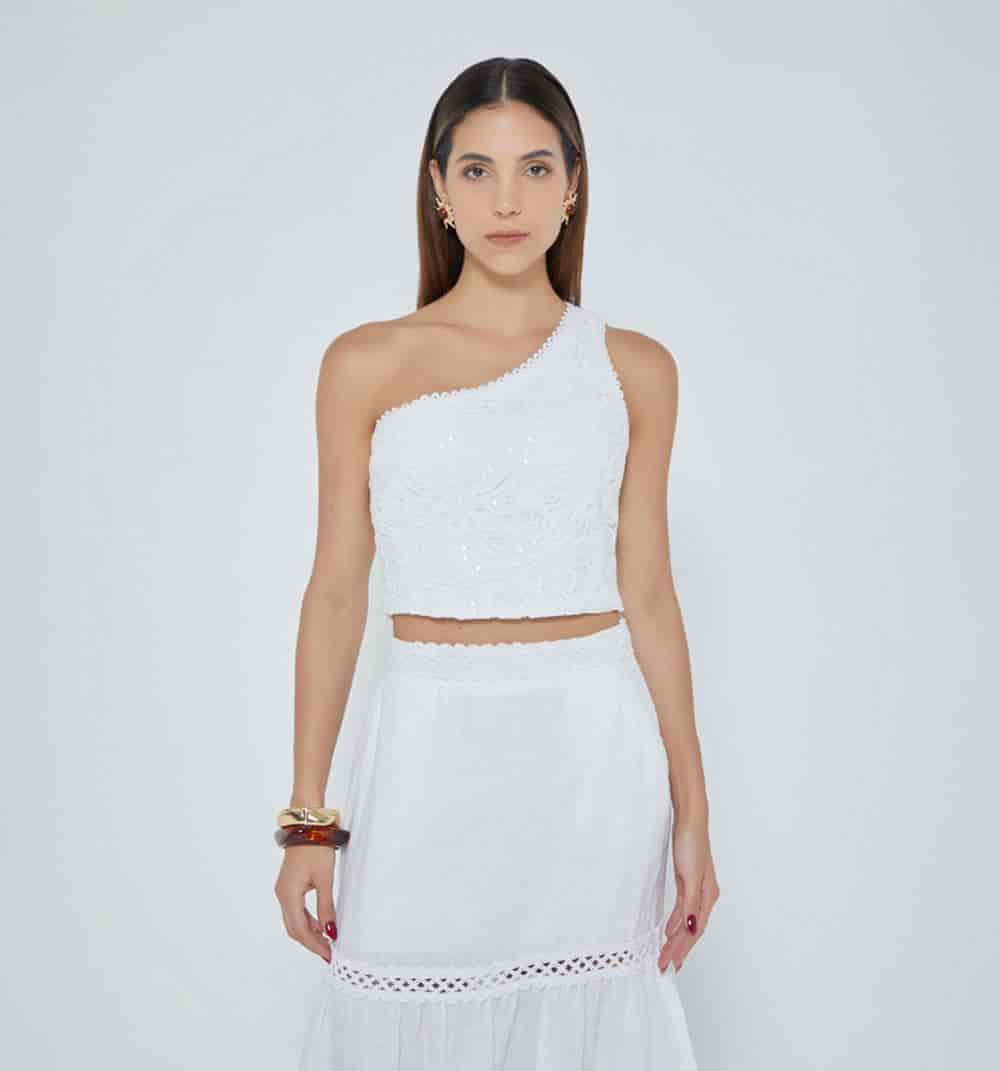 Blusa un solo hombro - miniatura 3