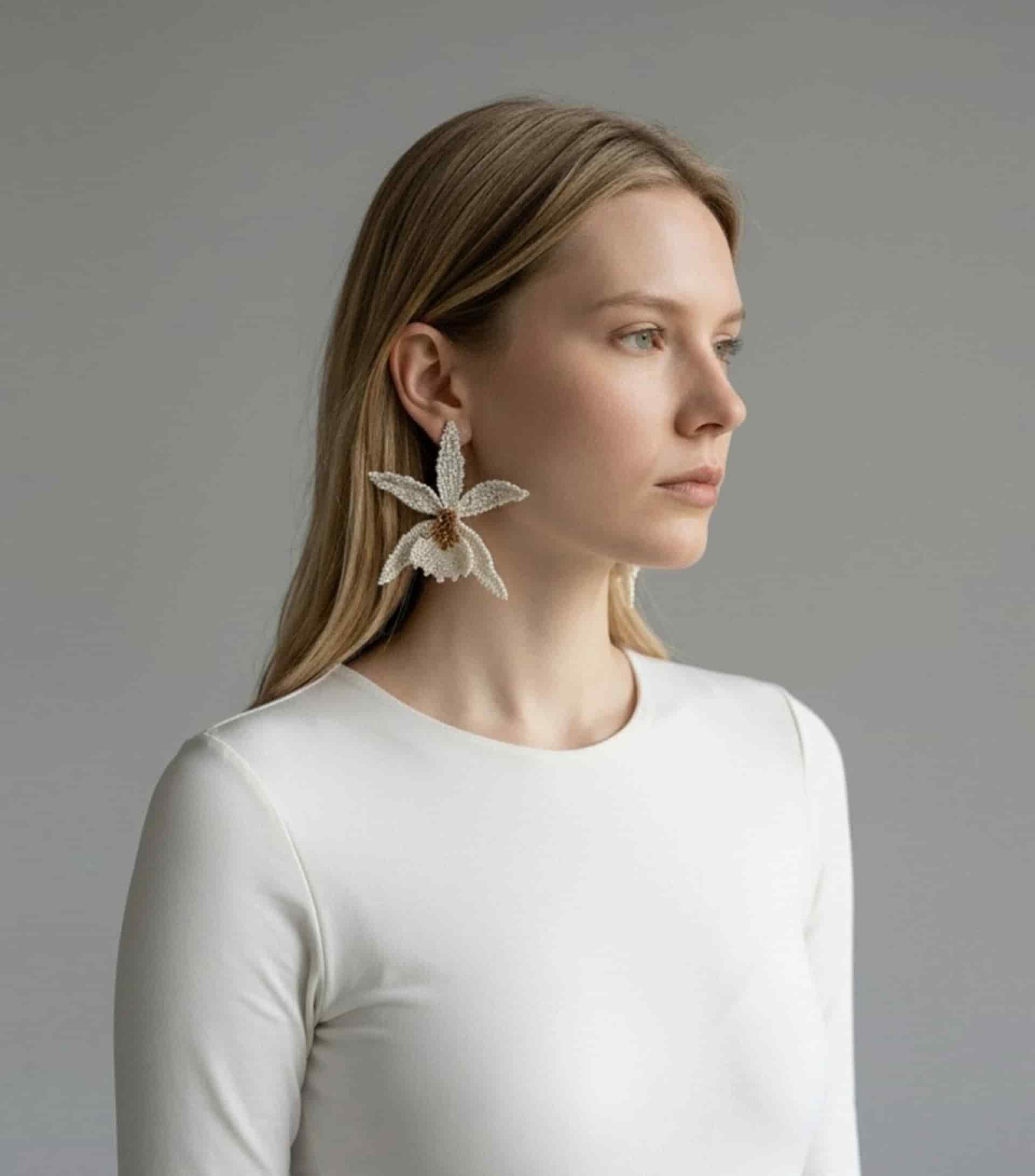 Aretes Vanillo Nácar - miniatura 3