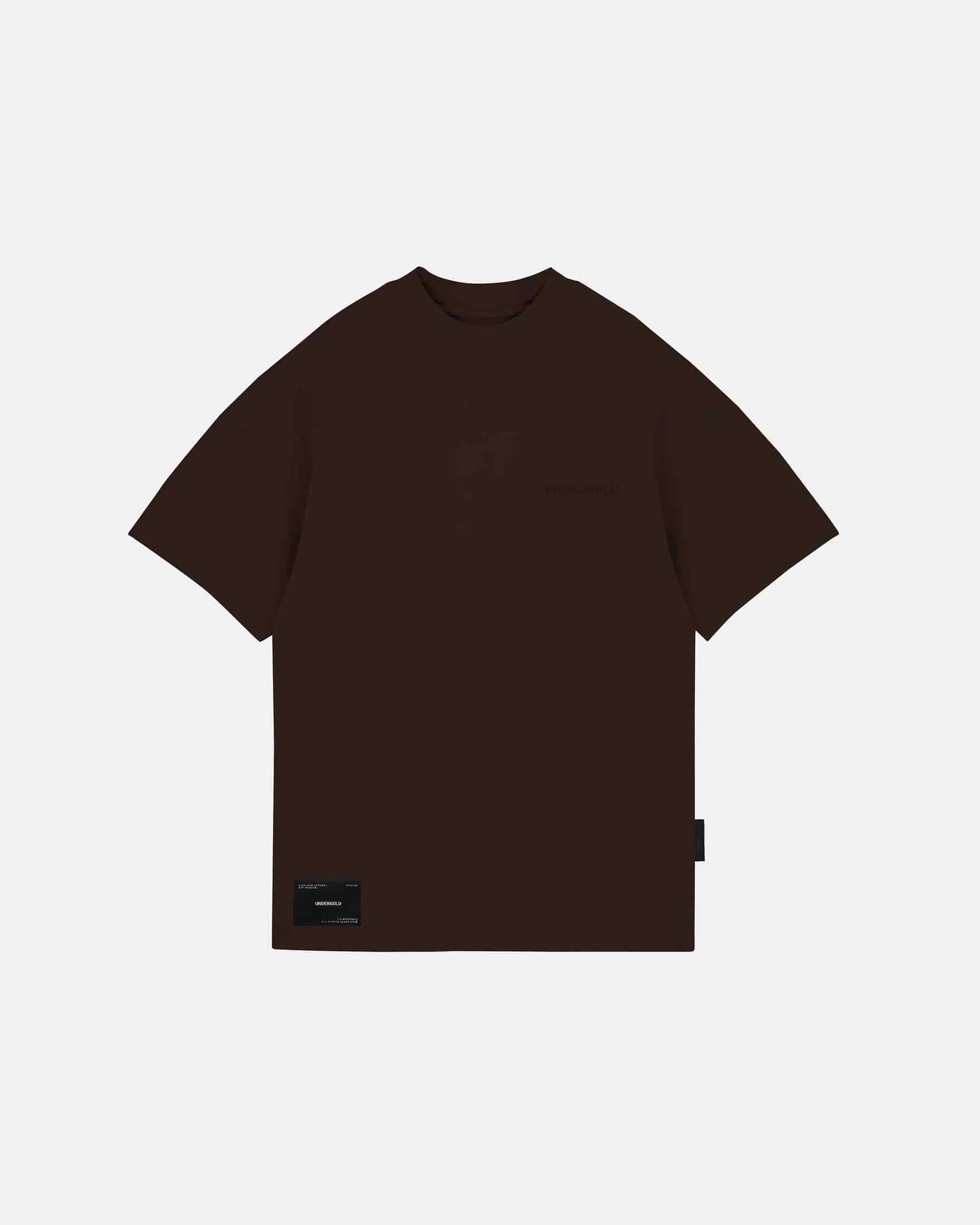 Line Logo Tshirt Brown - miniatura 3