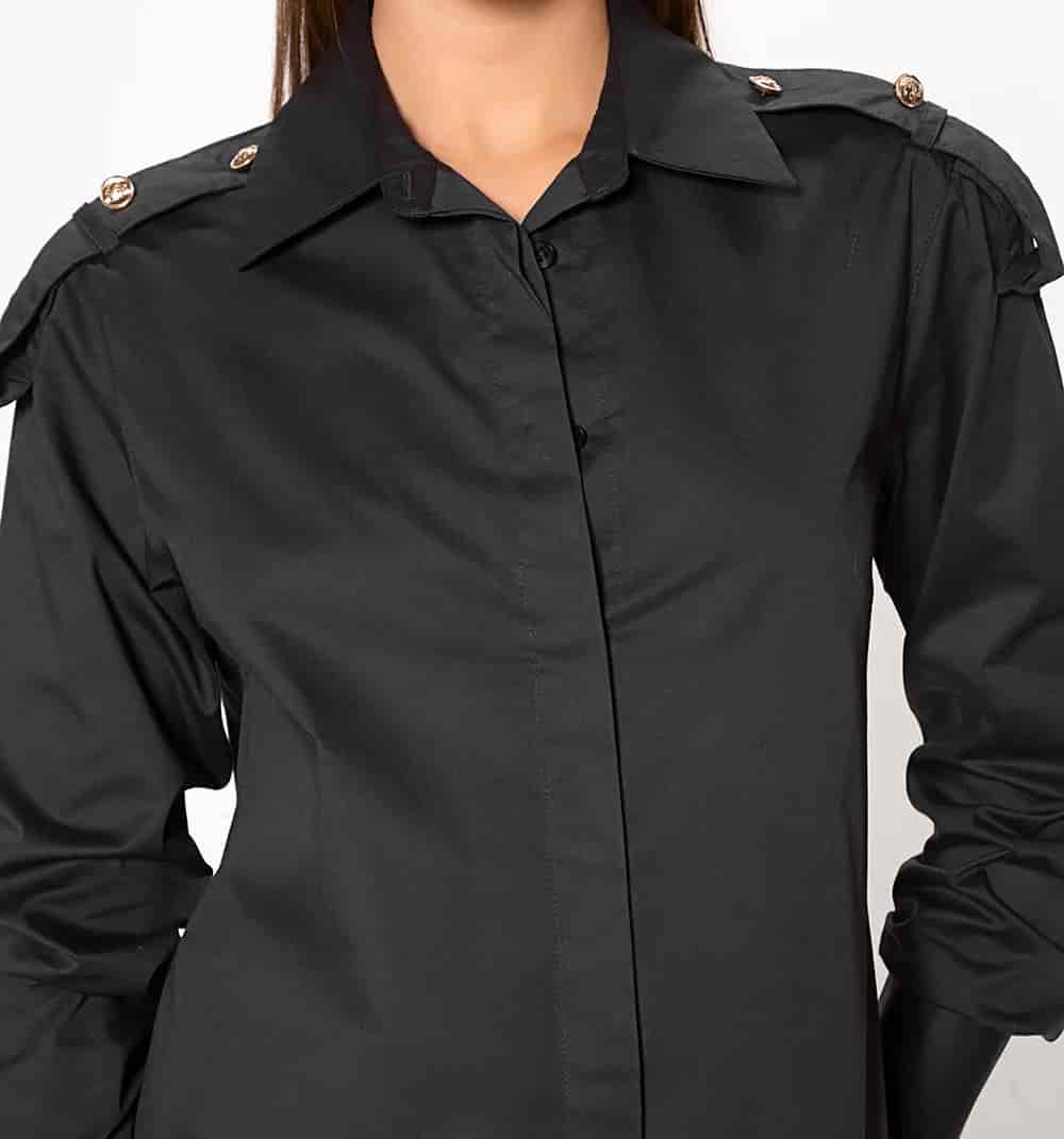 Bluson camisero manga larga con puño - miniatura 4