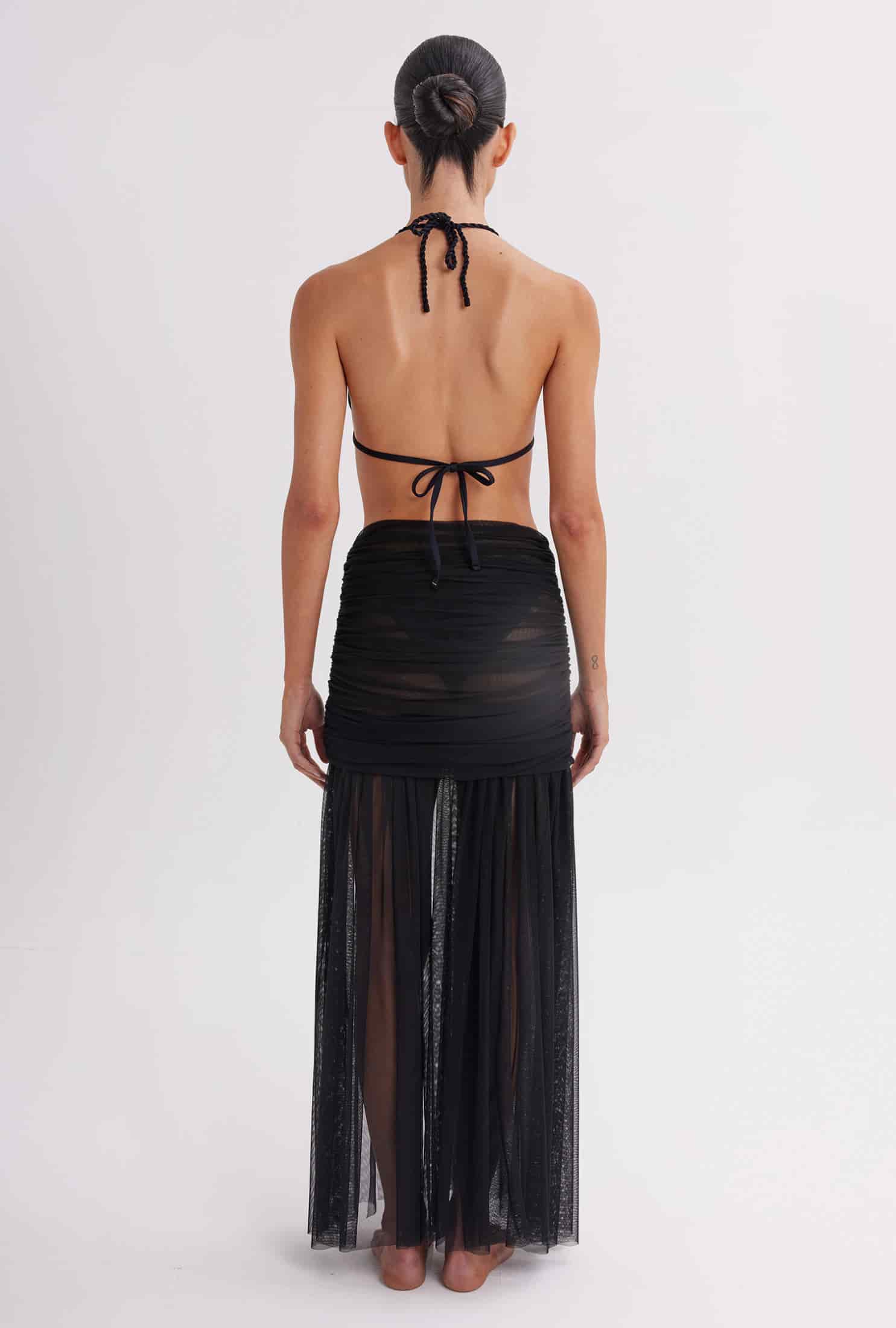 Falda Larga Mesh Seraine Black - miniatura 2