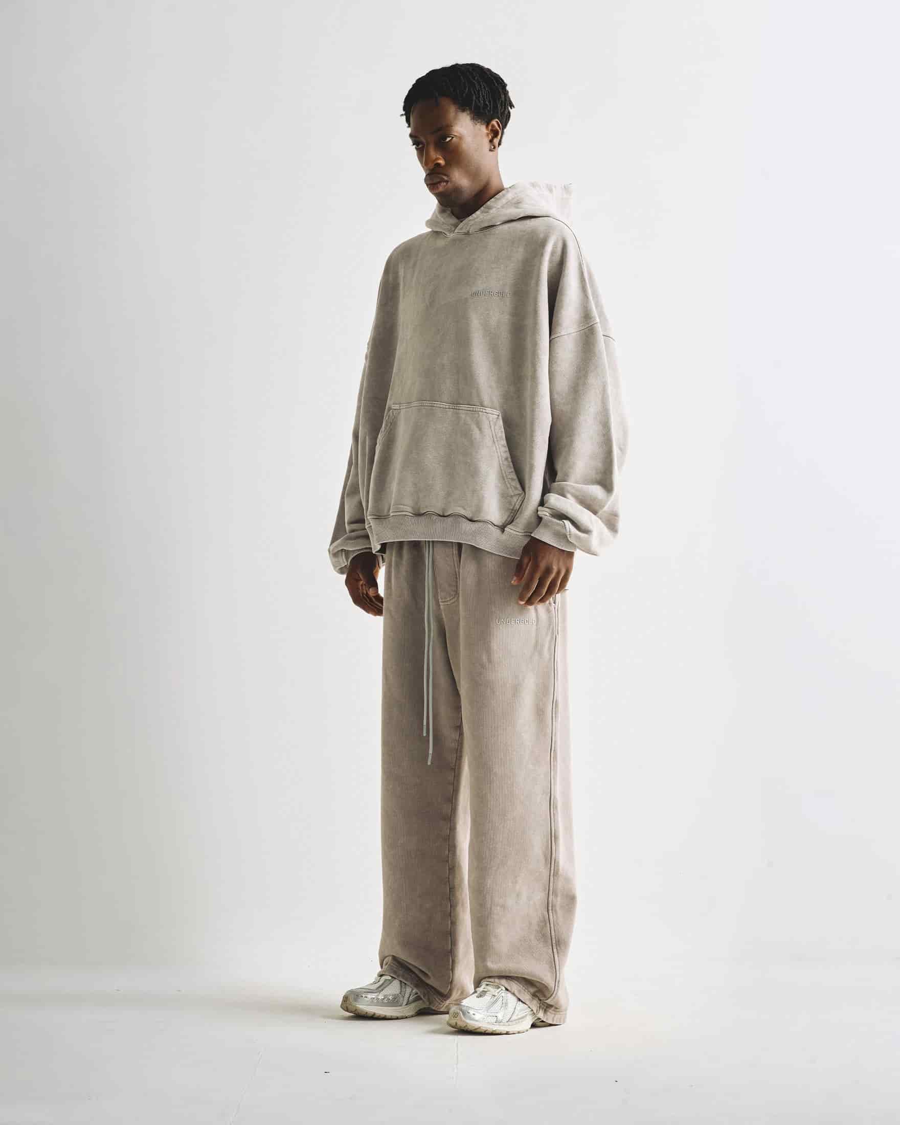 Line Logo Hoodie Washed Gray - miniatura 5