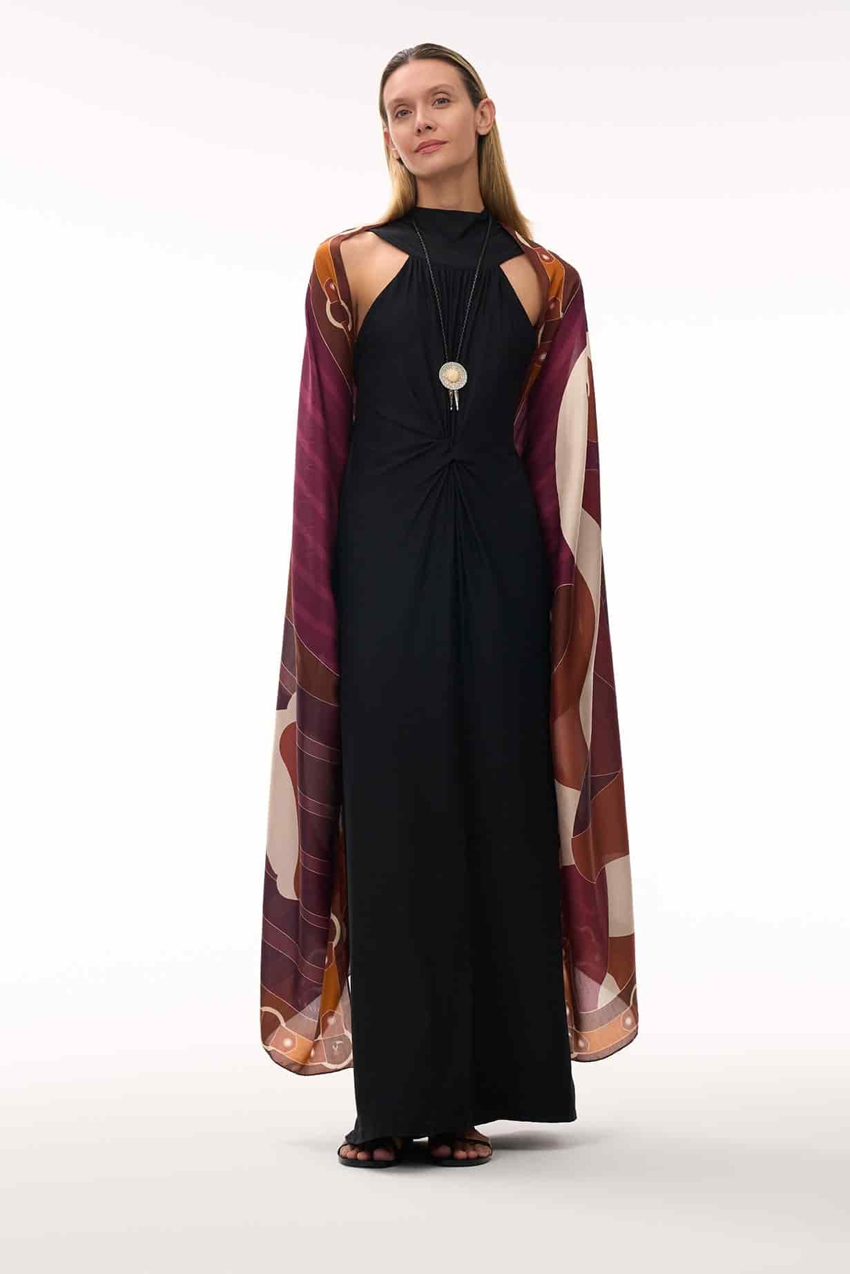 Rosales Jersey Maxi Dress / Black - miniatura 1