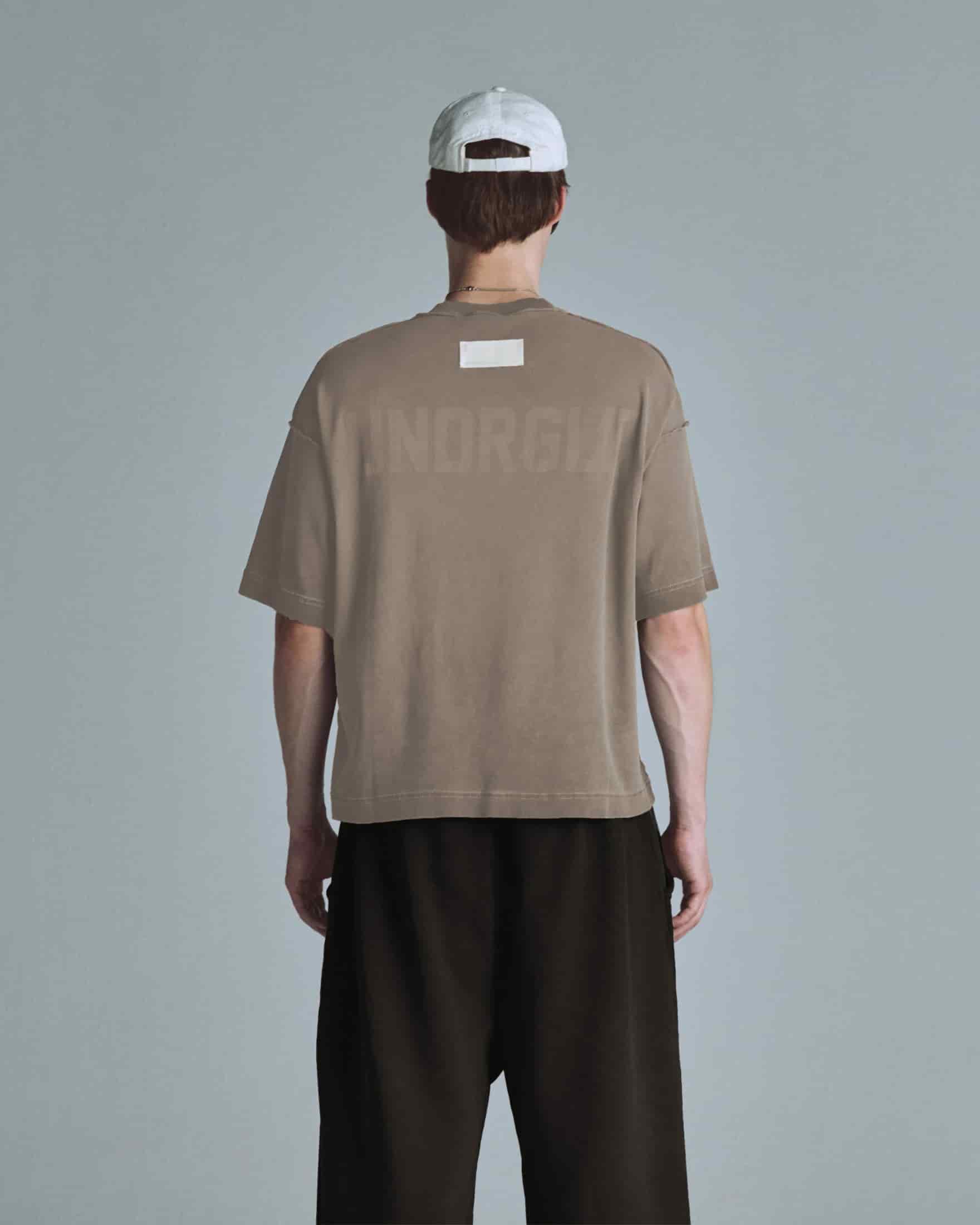 Basics UNDRGLD Boxy Fit Pocket Tshirt Light Brown - miniatura 11