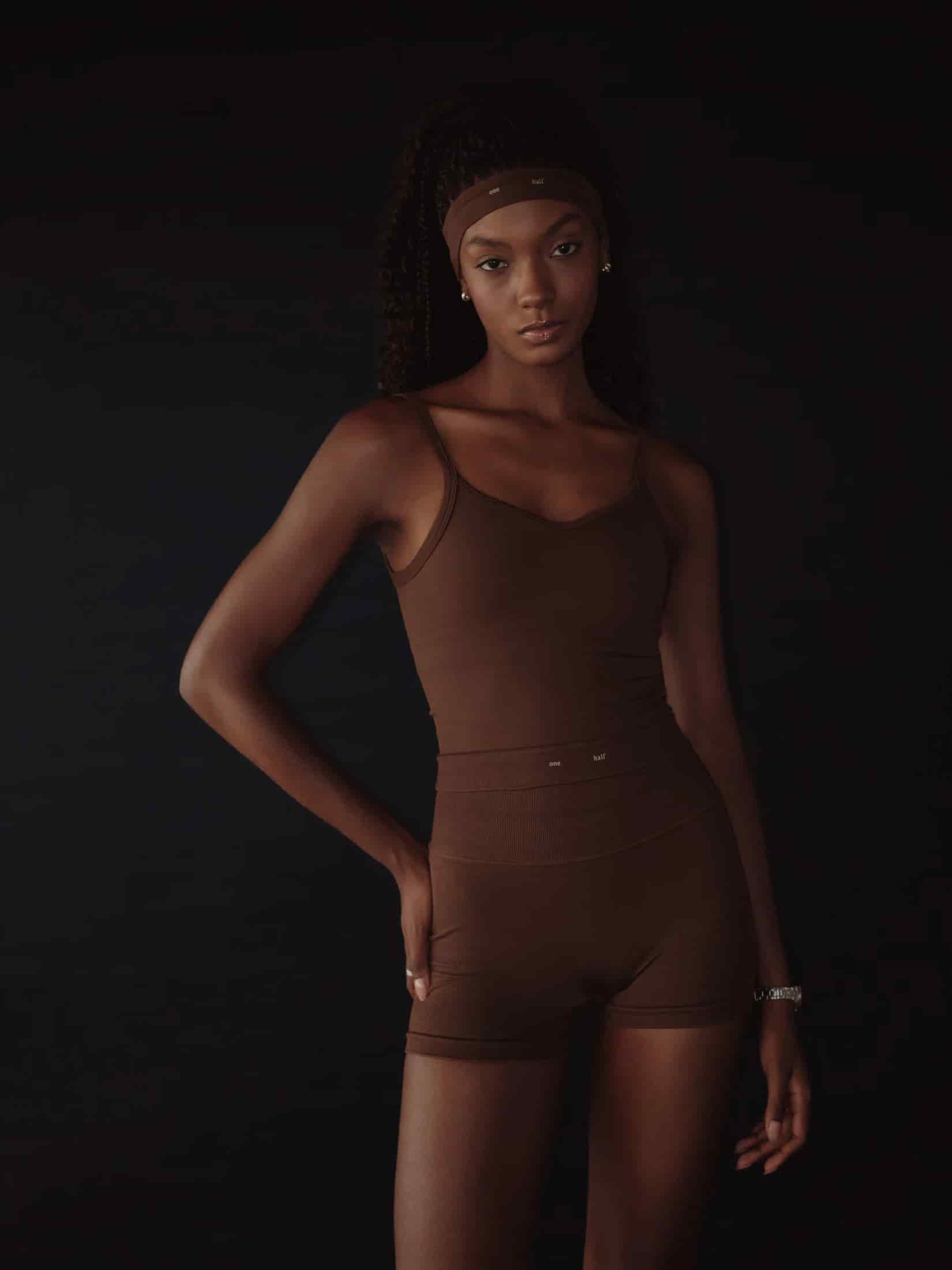 SOFT SEAMLESS TANK TOP - SEPIA - miniatura 6