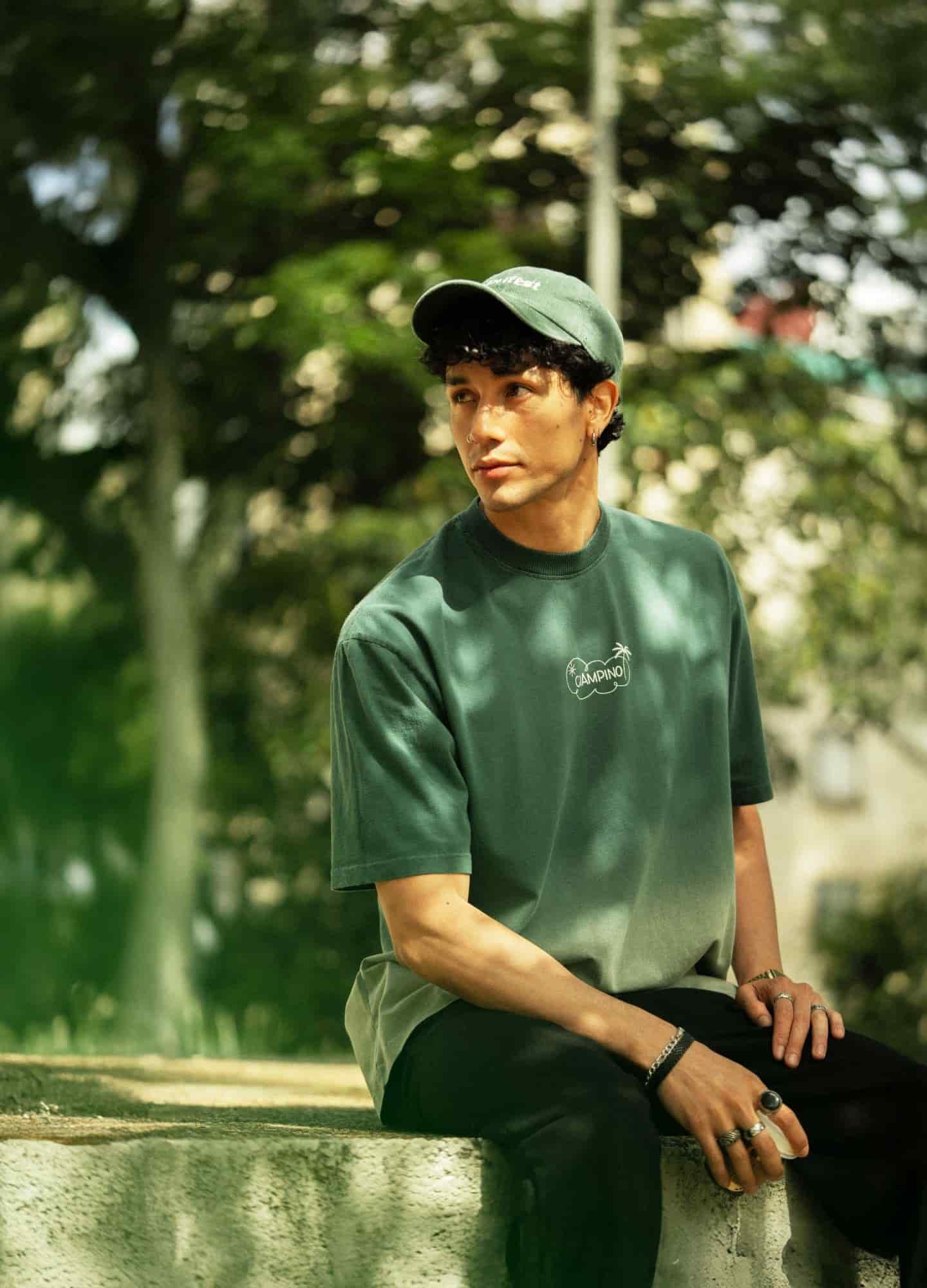 Mentally Not Here Boxy Fit - Verde Gradiente - miniatura 5
