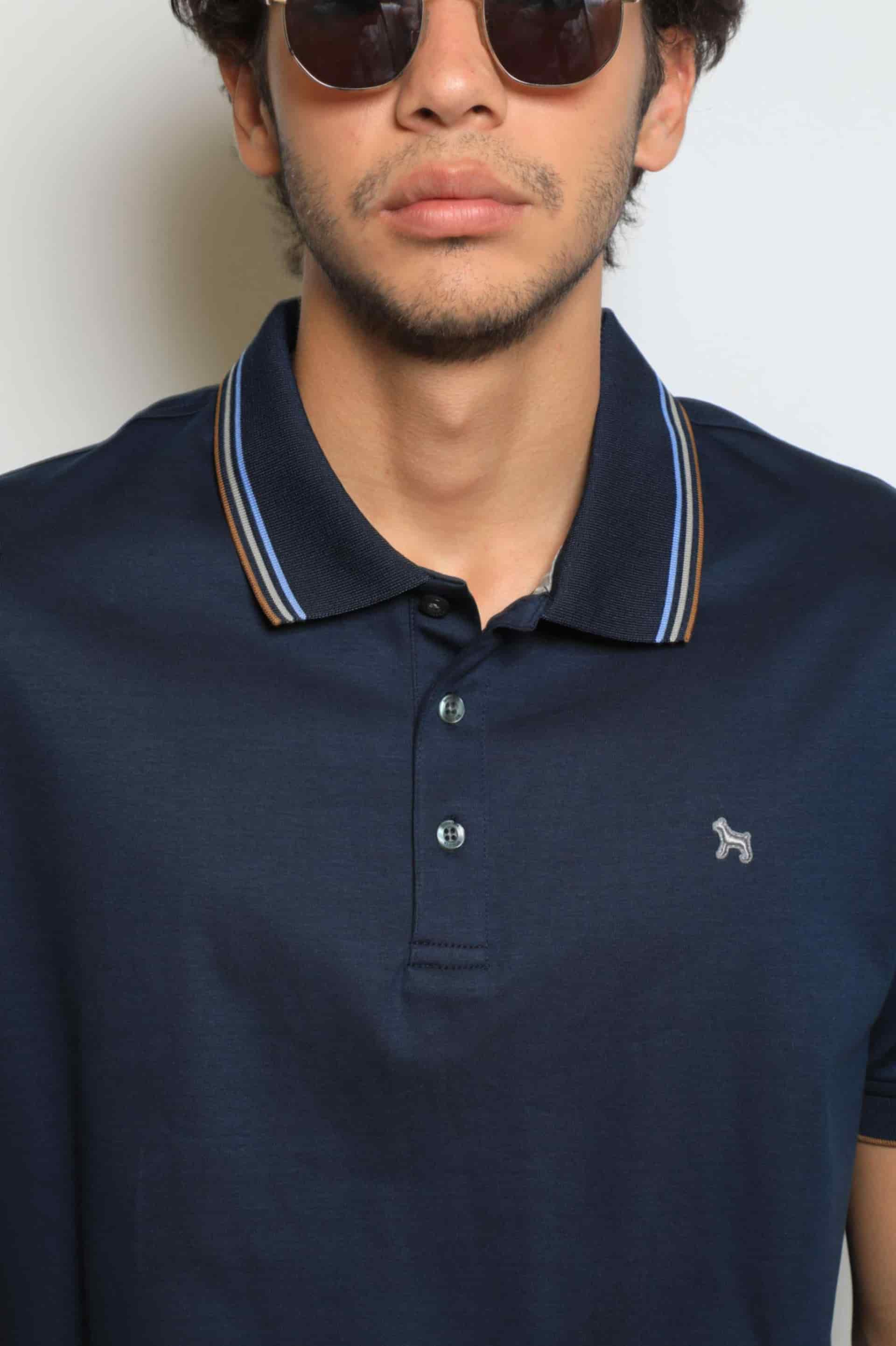 Polo Fashion Navy/Café (Mercerizada) - miniatura 3