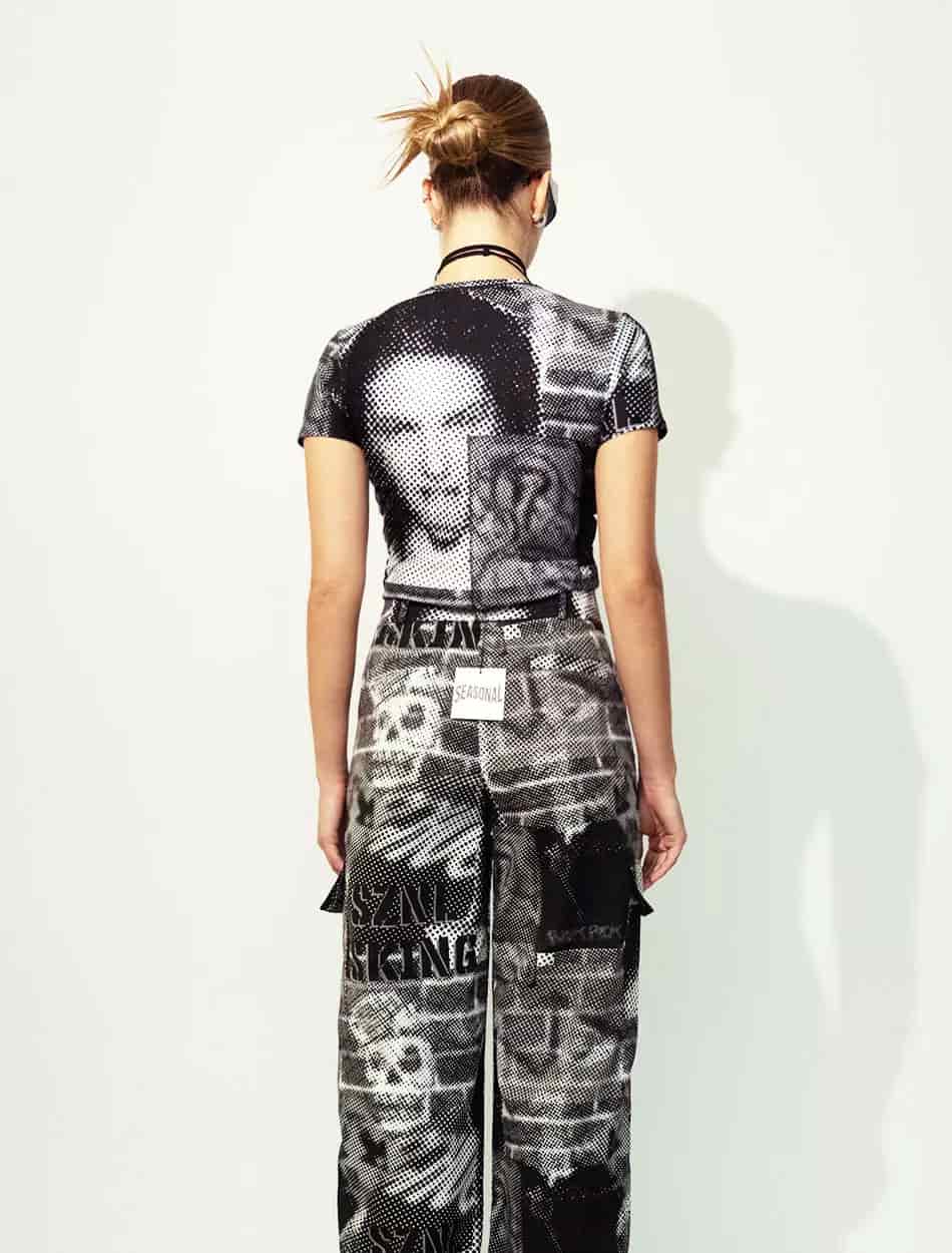 Fitted T-Shirt in Halftone - miniatura 4