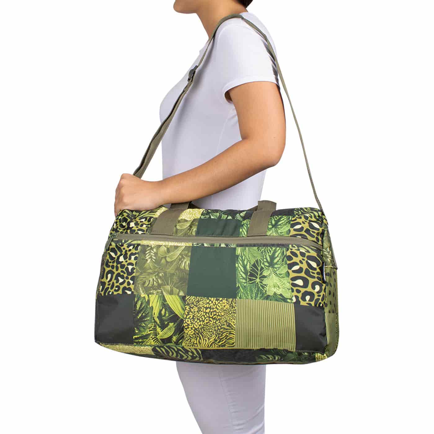 Maleta M ULTRA Plegable Estampado Green Citybags Multicolor - miniatura 3
