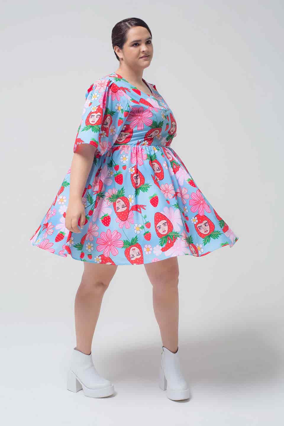 Vestido Cupcake / Ilustración Fresas con crema - miniatura 3