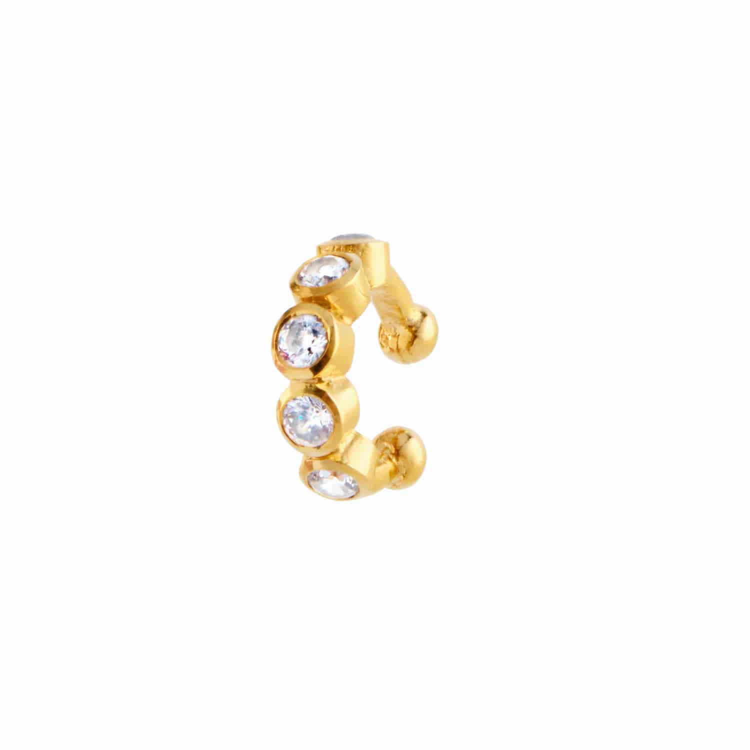 Ear Cuff Circones Blanco - miniatura 4
