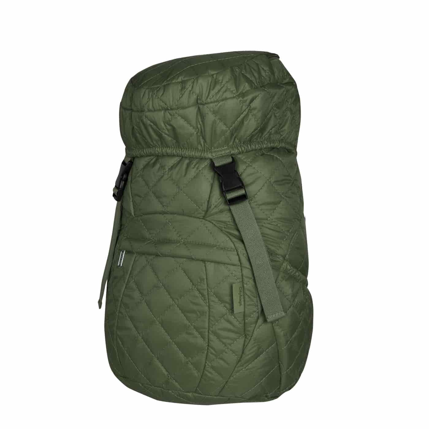 Morral Viajero Plegable Puffer Verde Militar - miniatura 1