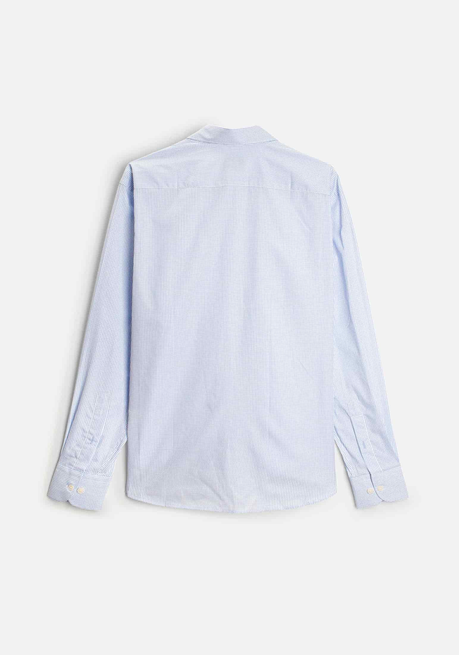 Camisa H CBD Cuadros Med L-Atn Azul Claro - miniatura 4